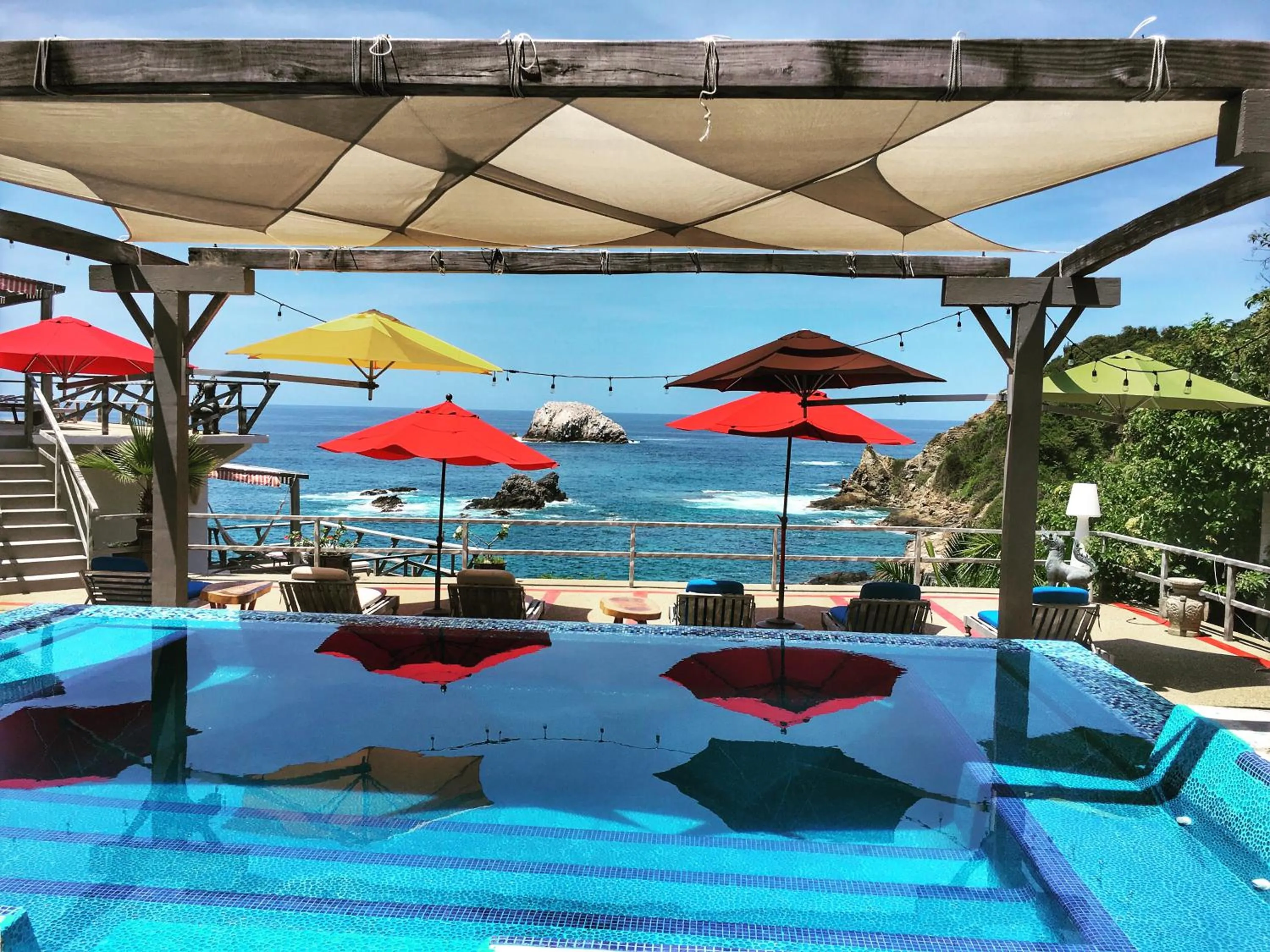 Swimming pool in Villa Aikia (Adults Suites A/C)