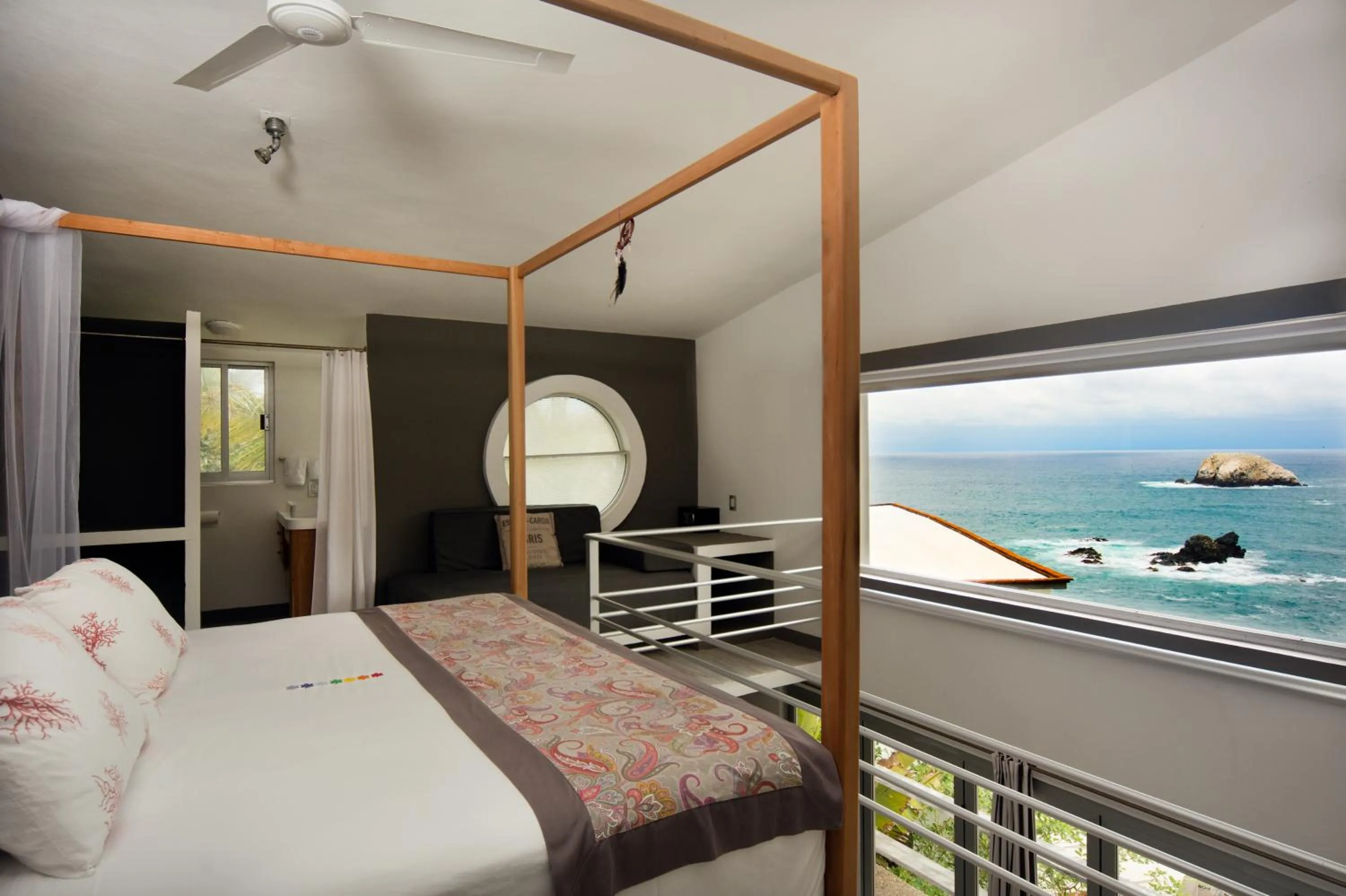 Bed in Villa Aikia (Adults Suites A/C)