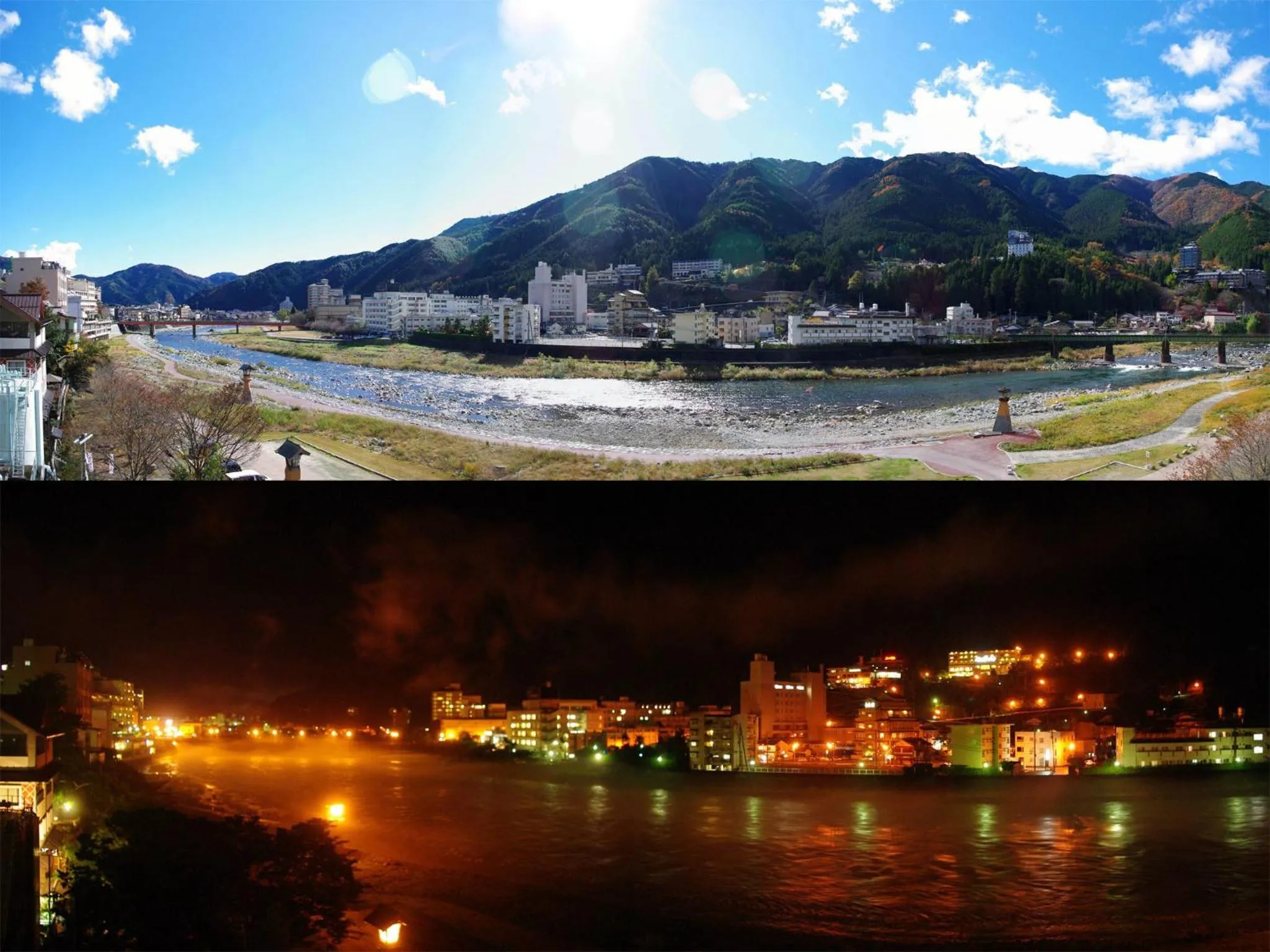 Time of day in Gero Onsen Yukyunohana
