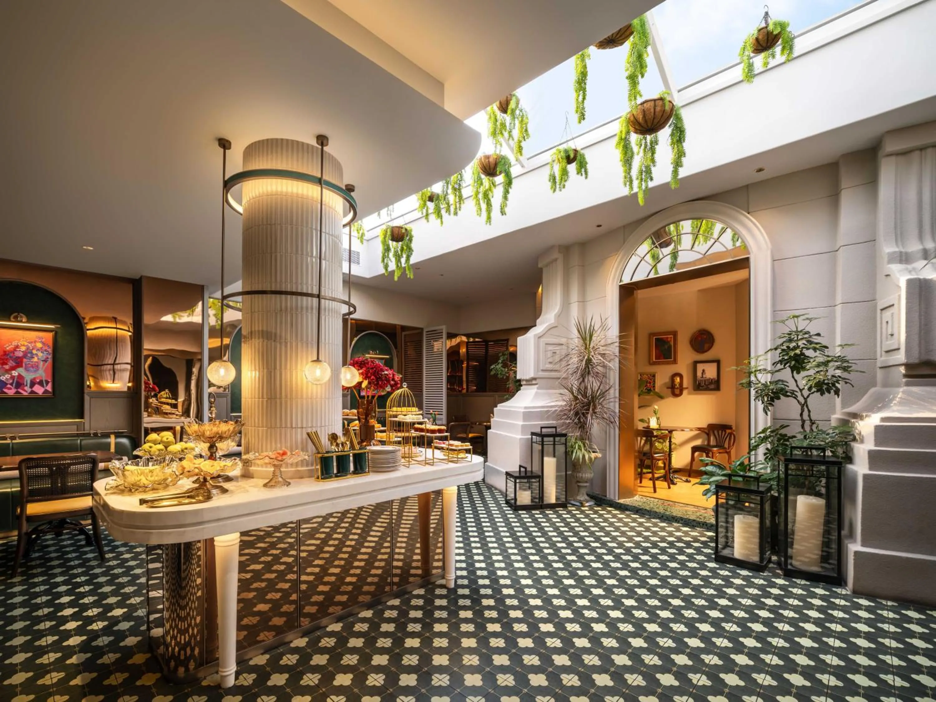 Seating area in Grand Madison Wuhan Hankou on the Bund