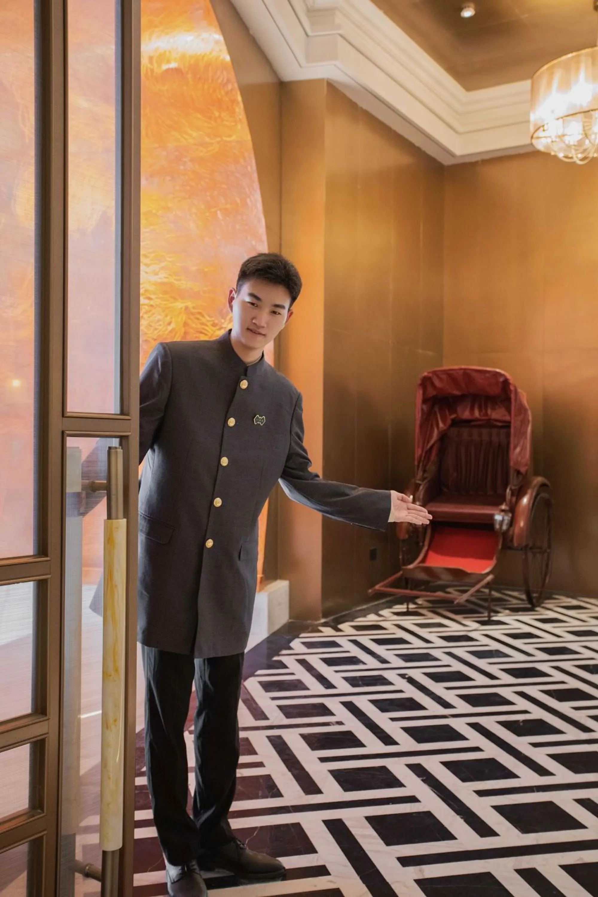 Lobby or reception, Bed in Grand Madison Wuhan Hankou on the Bund