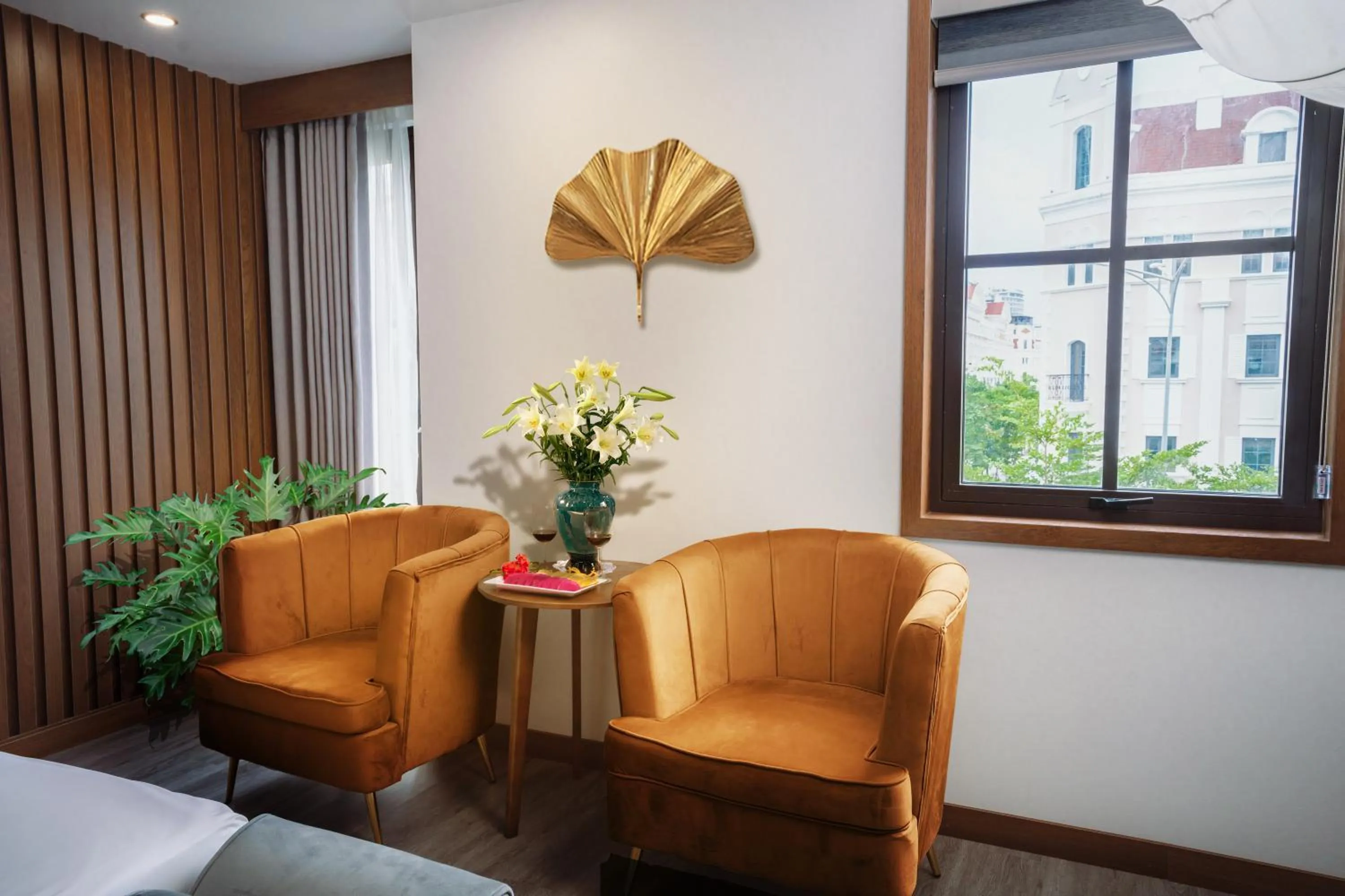 Bed in Skyview Hotel Halong