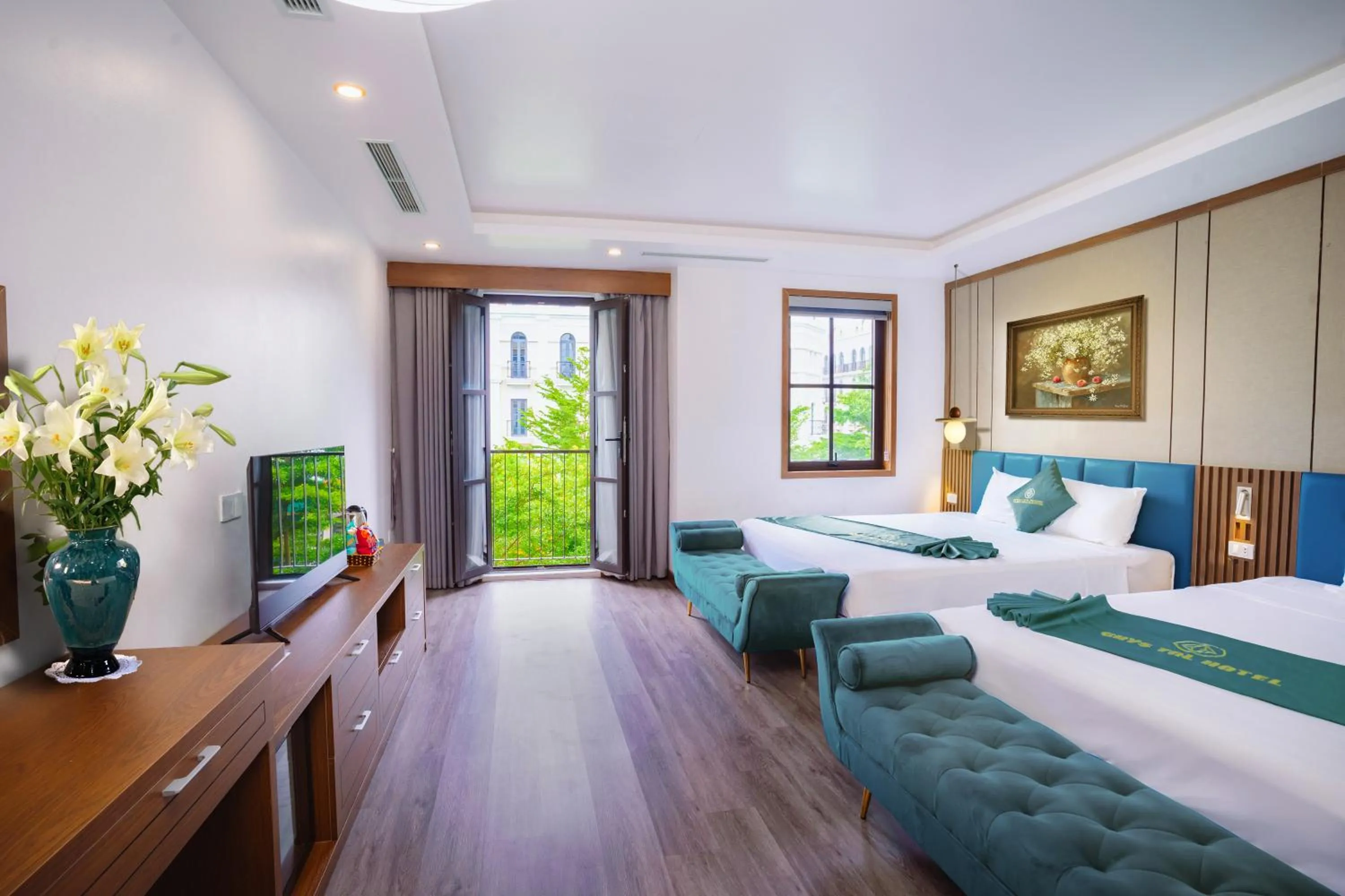 Bed in Skyview Hotel Halong