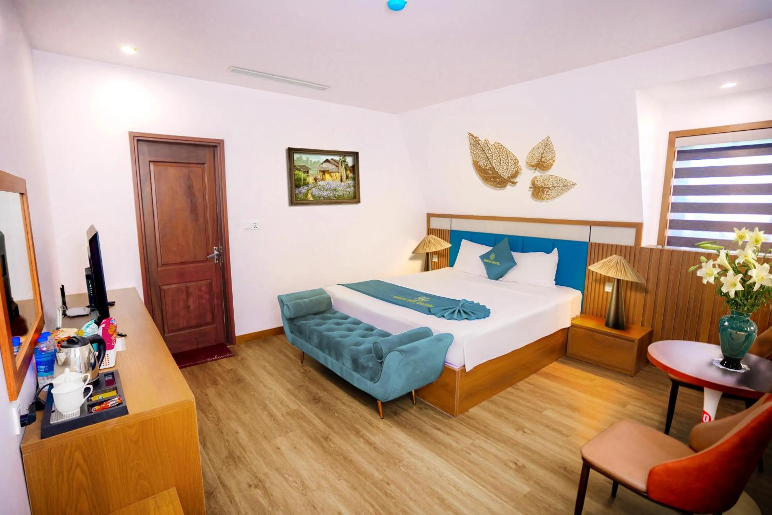 Bed in Skyview Hotel Halong