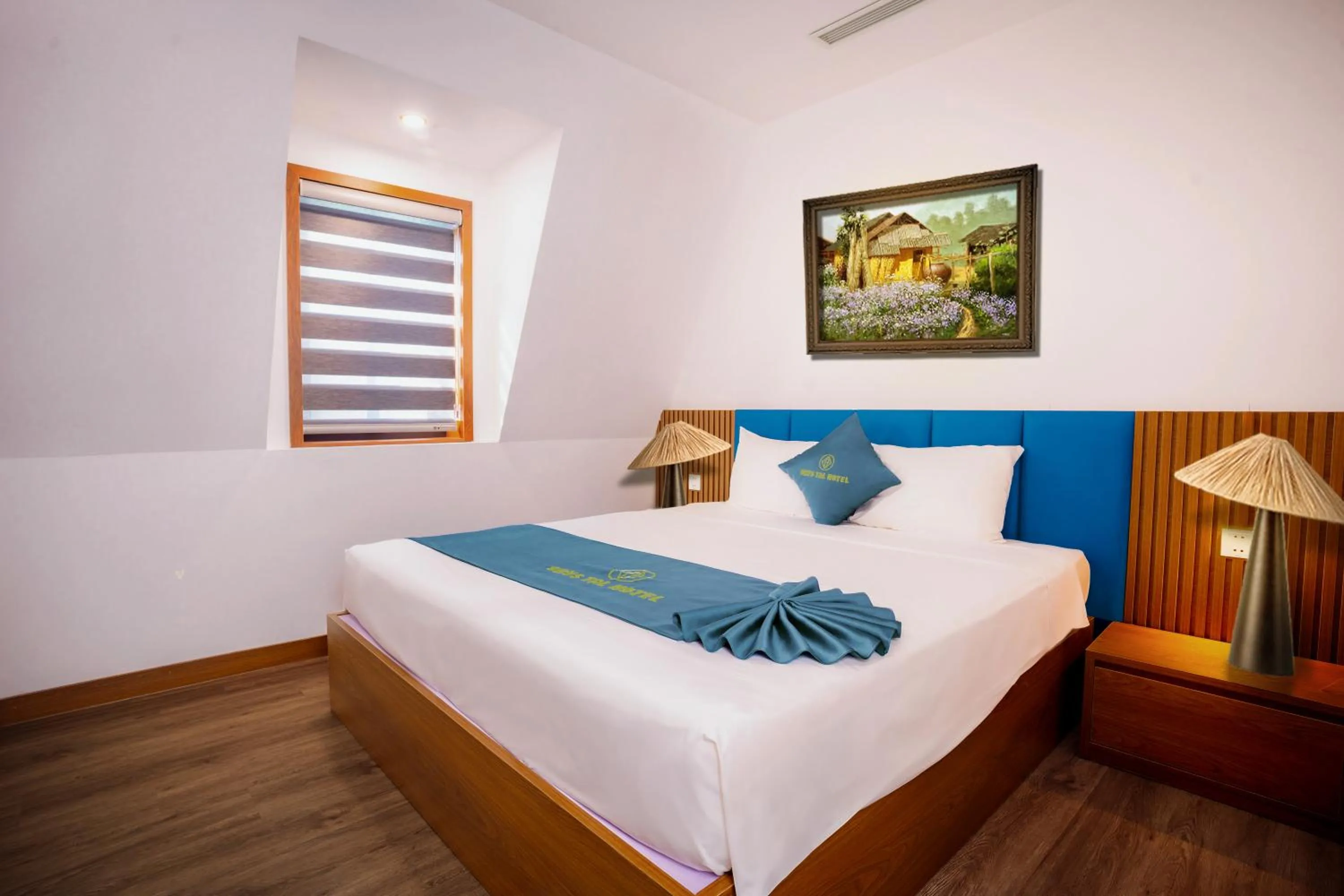 Bed in Skyview Hotel Halong