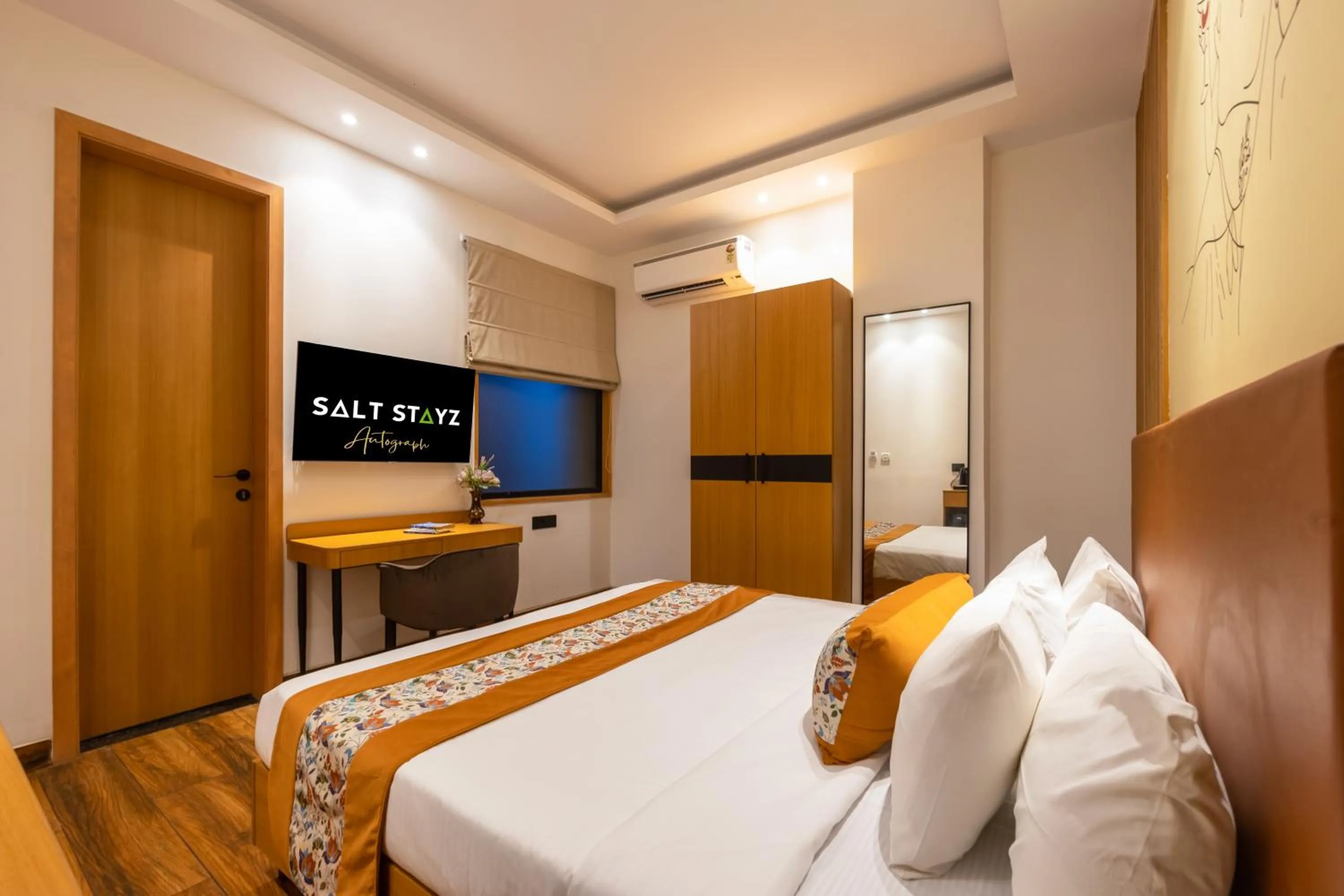 Communal lounge/ TV room, Bed in Saltstayz Autograph - Advant & Sector 144