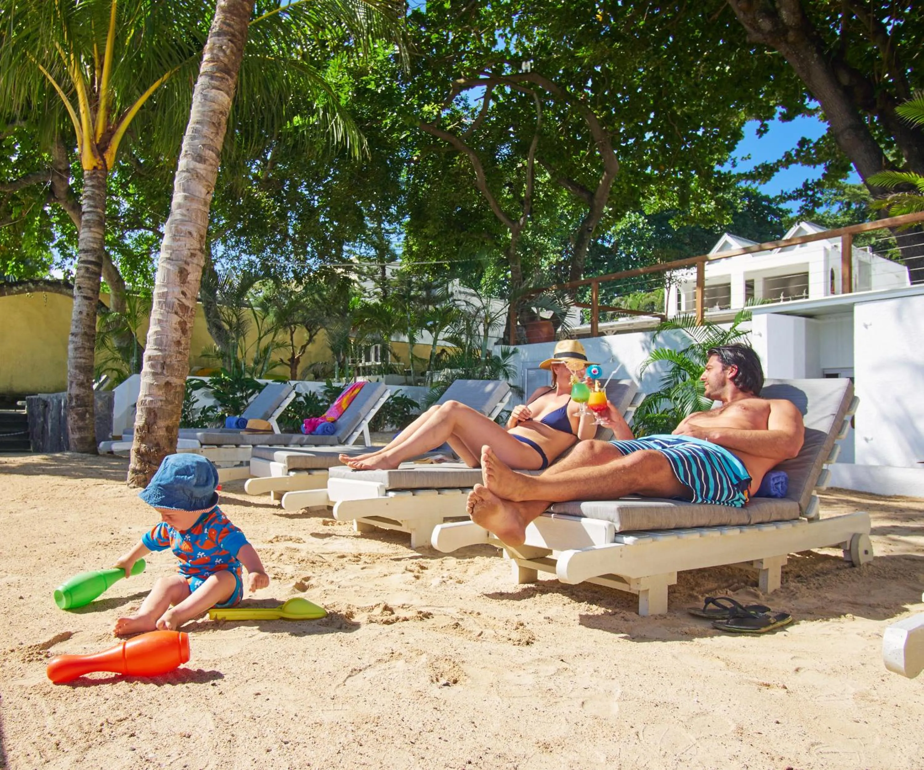 Guests in Le Beachclub