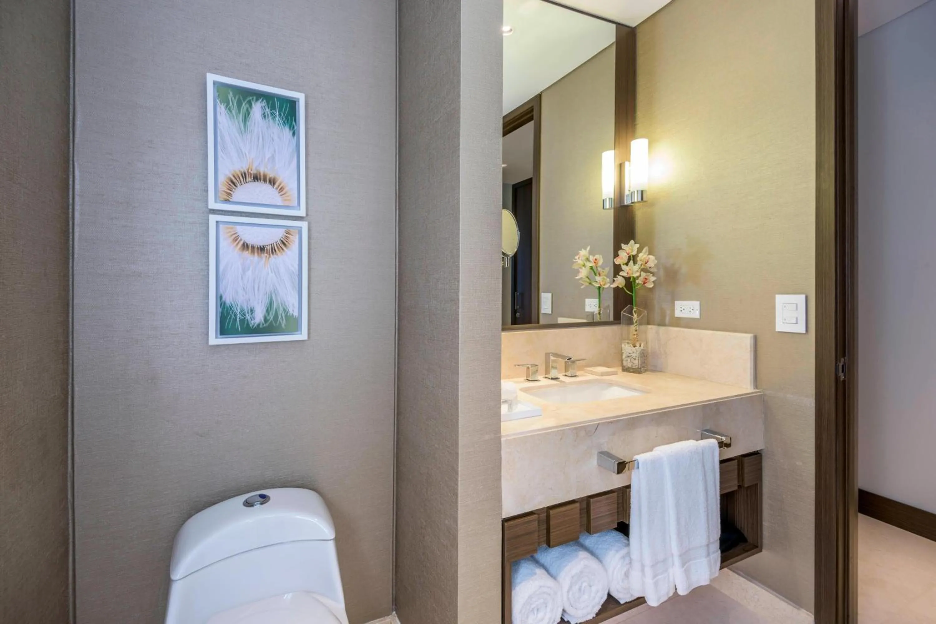 Bathroom in Courtyard by Marriott Bogota Airport