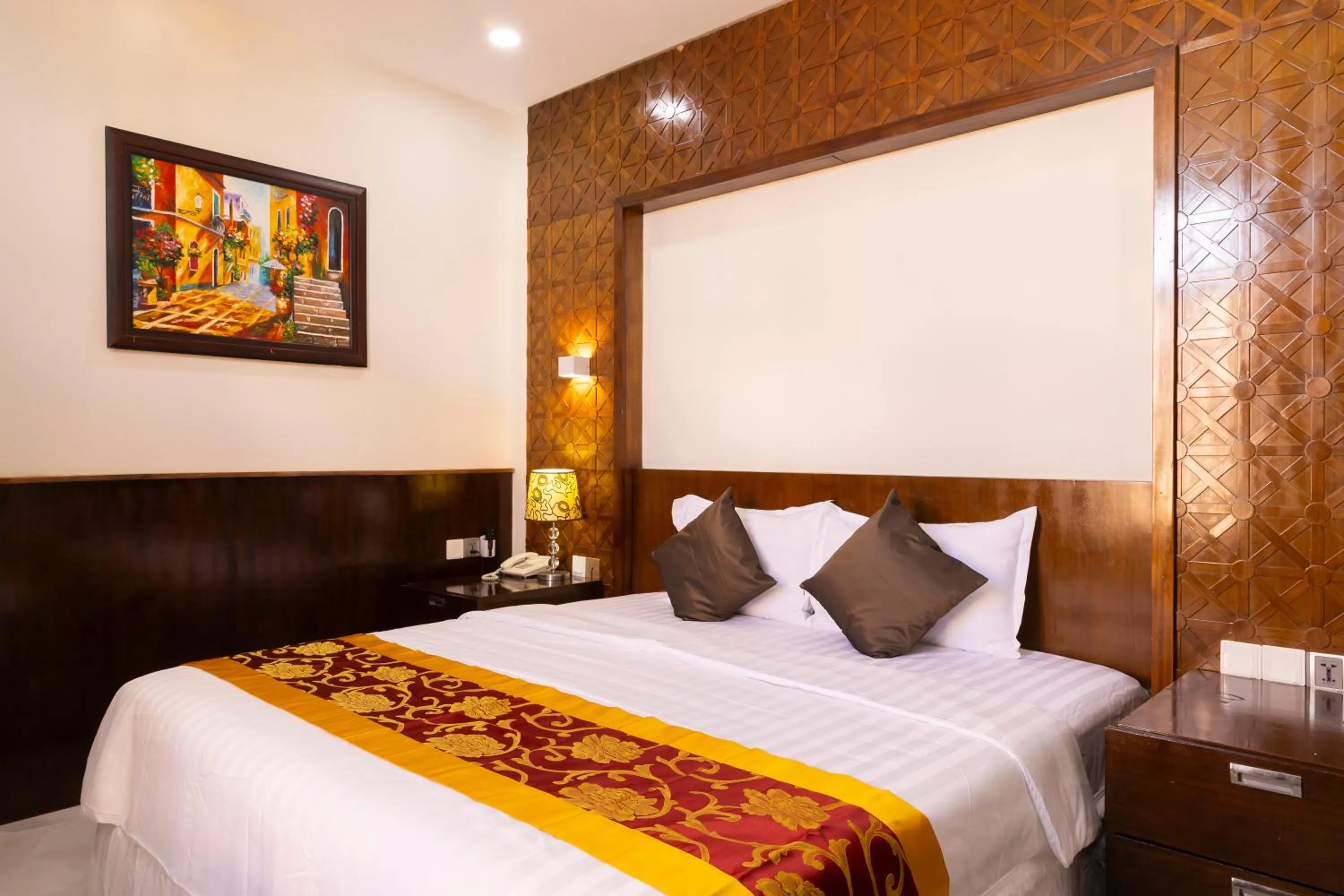 Bed in Atana Saigon Boutique Hotel II
