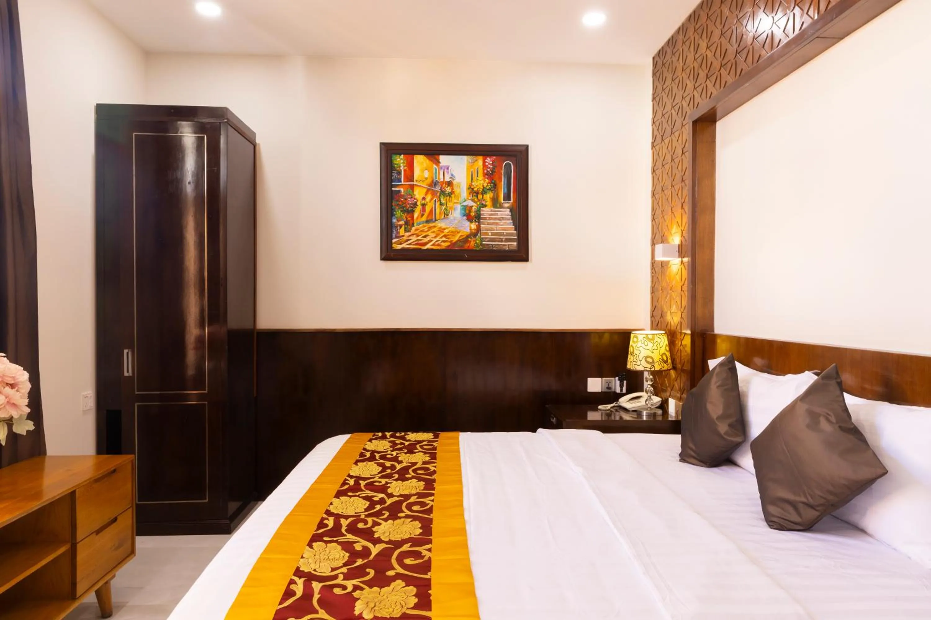 Bed in Atana Saigon Boutique Hotel II