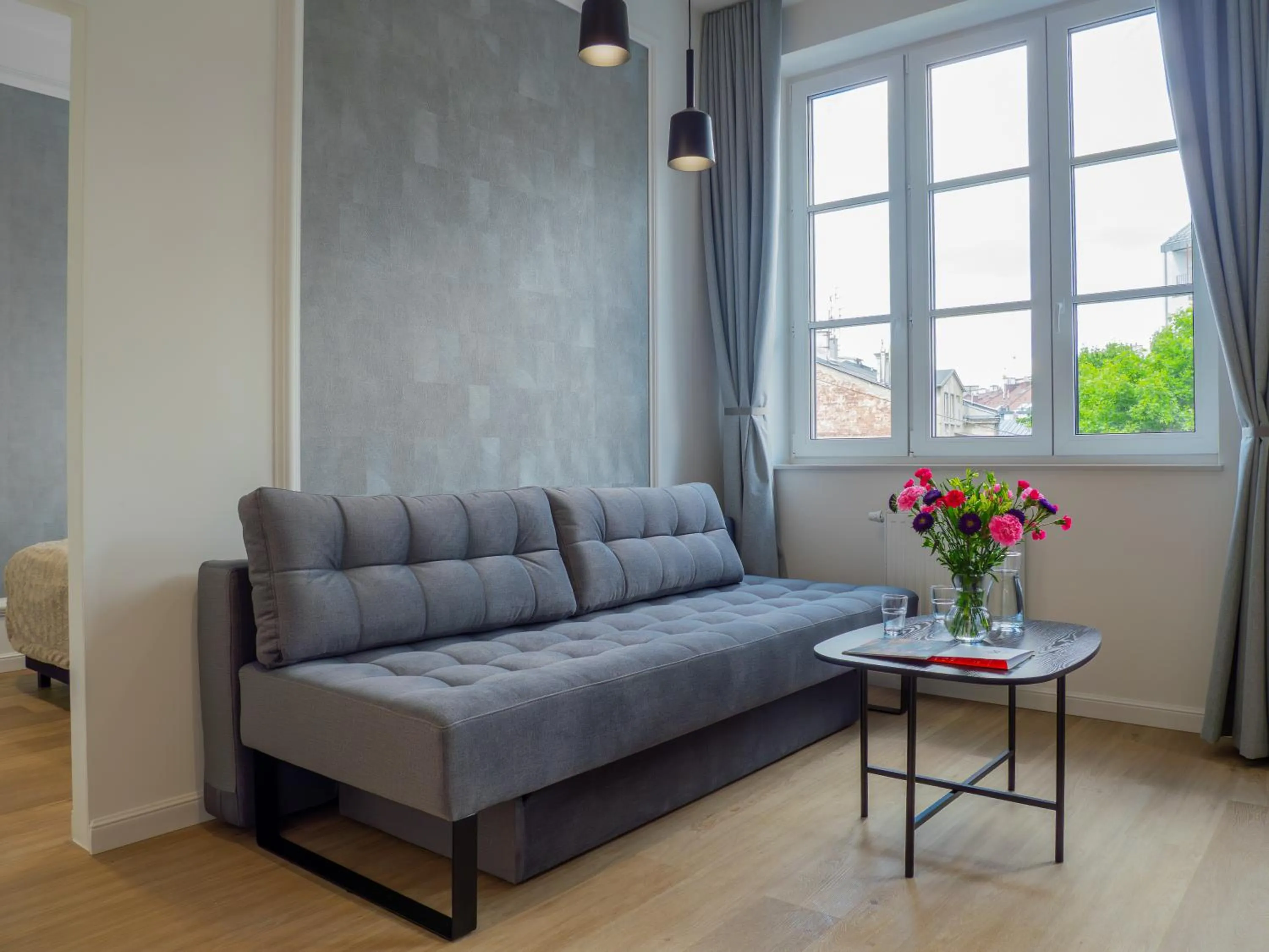 Seating area in Długa 17 Residence