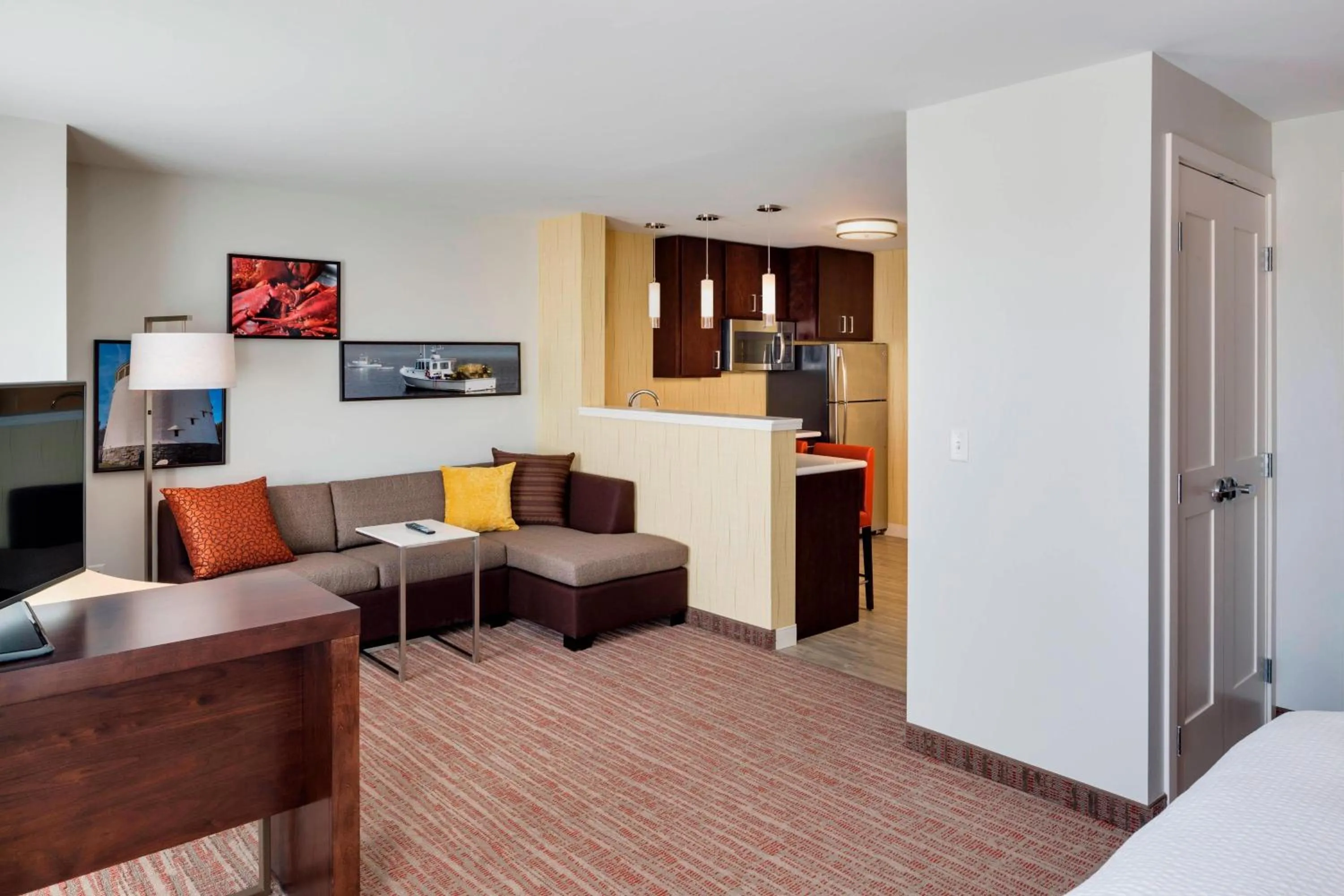 Living room, Bed in Residence Inn by Marriott Bangor