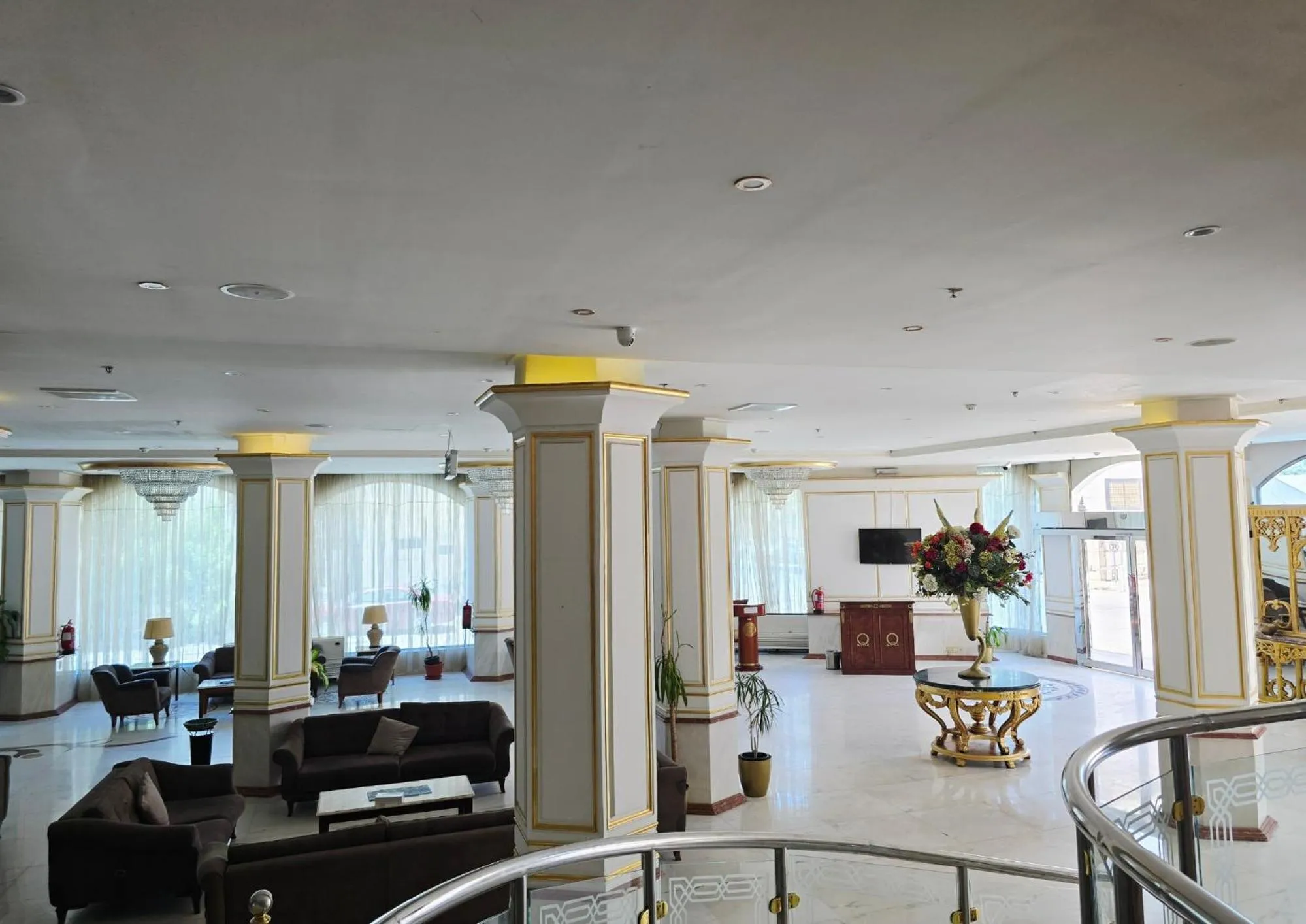 Seating area in Taj Celine Hotel