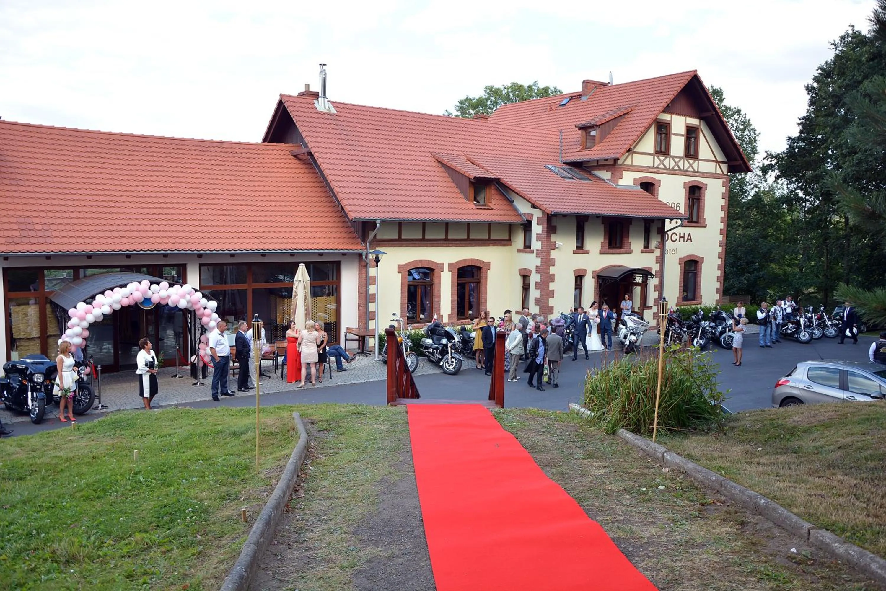 group of guests in Czocha Palace&Czocha Camping - OR Czocha