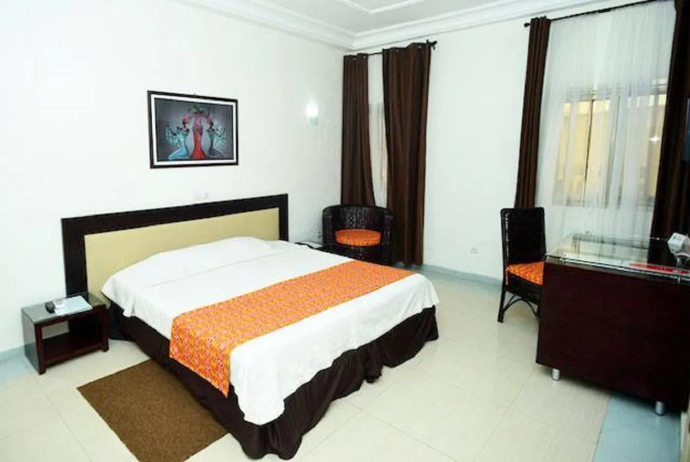 Bed in Hotel le Pelican