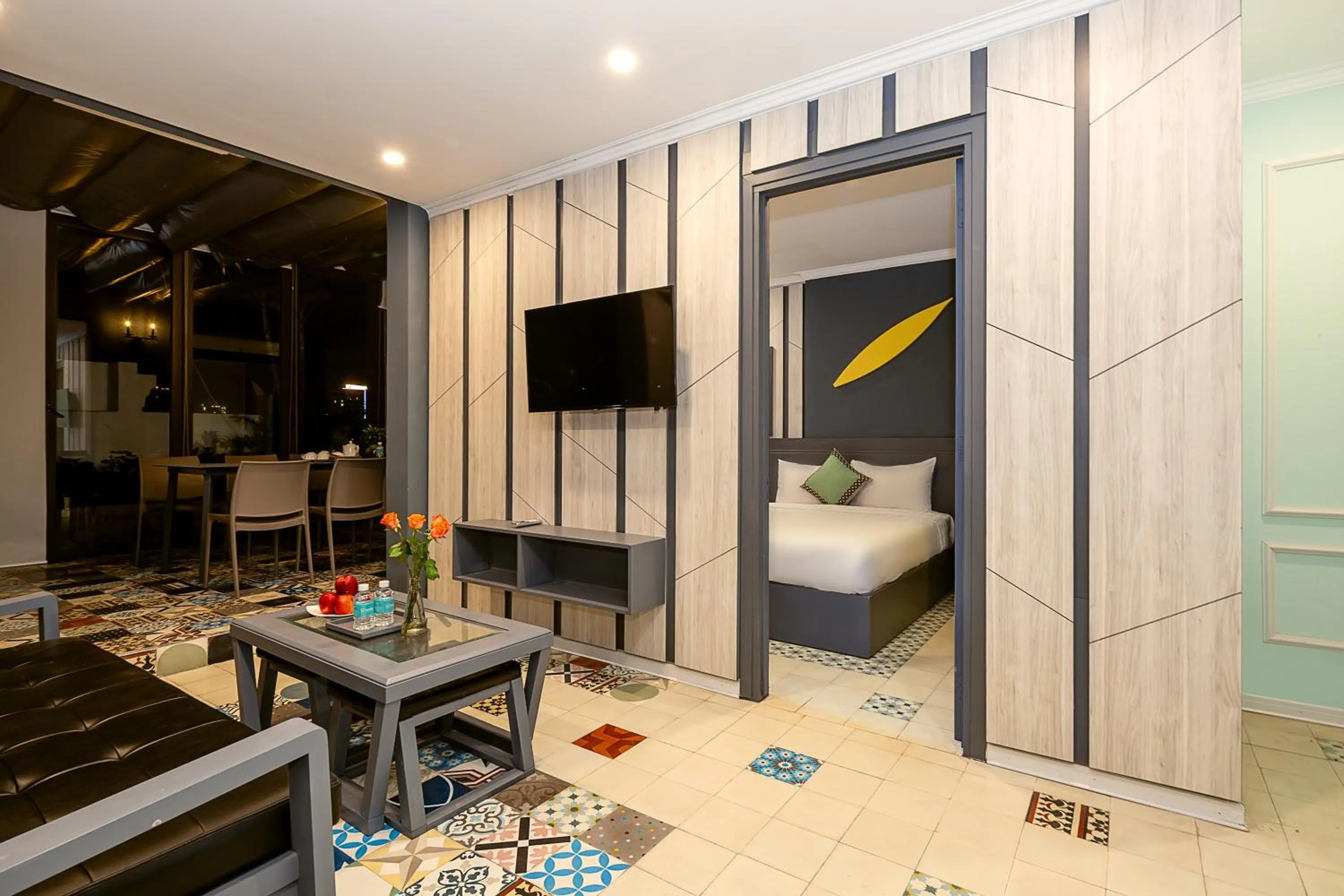 Living room, Bed in Le House Boutique Hotel - 100m to the beach