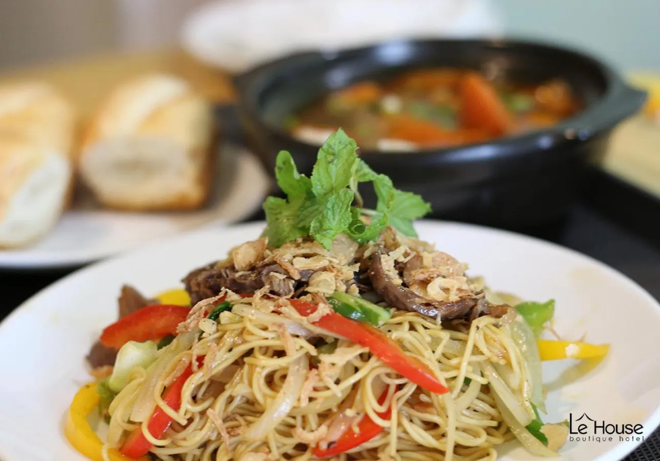 Breakfast in Le House Boutique Hotel - 100m to the beach