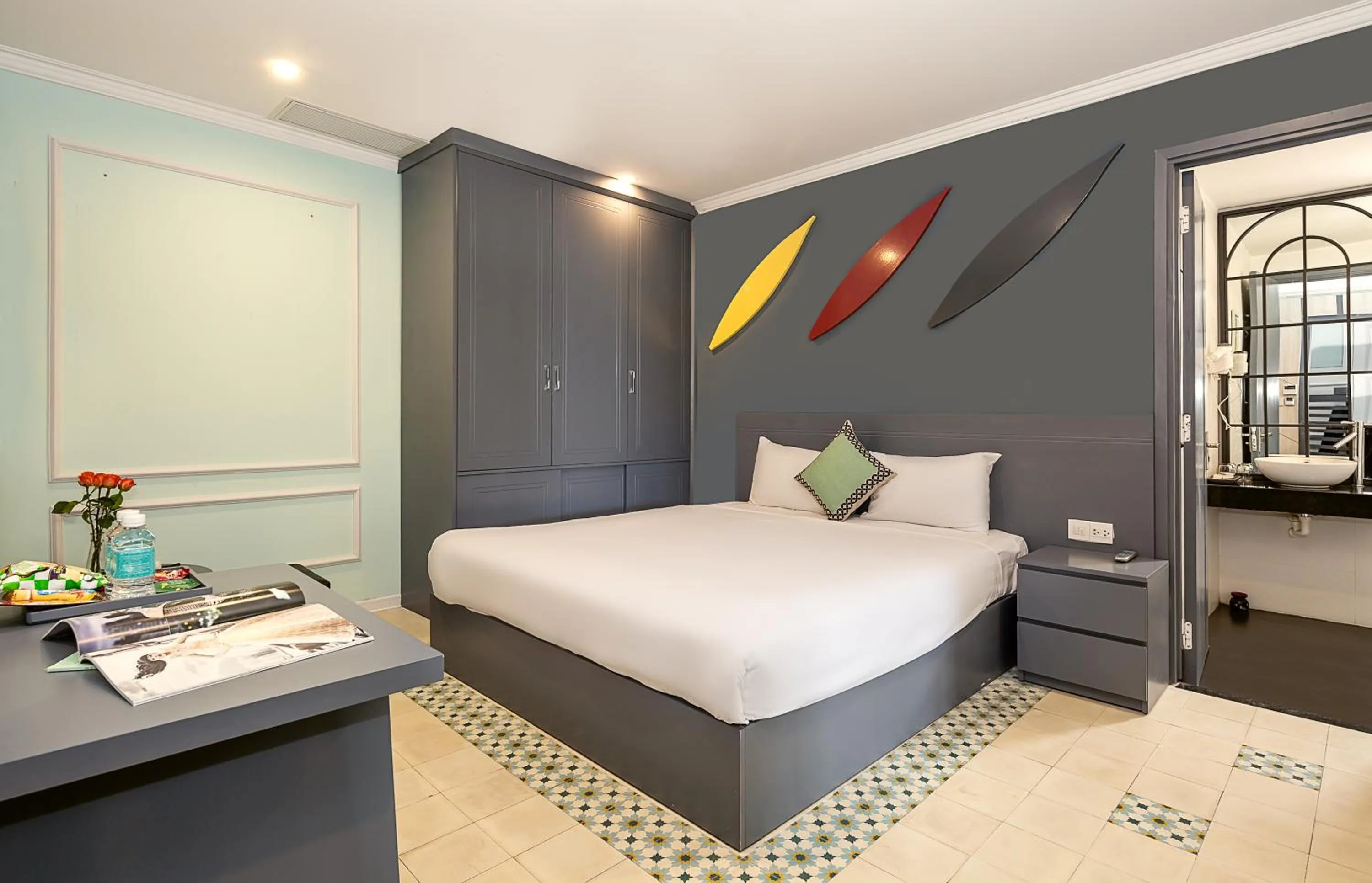 Bedroom, Bed in Le House Boutique Hotel - 100m to the beach