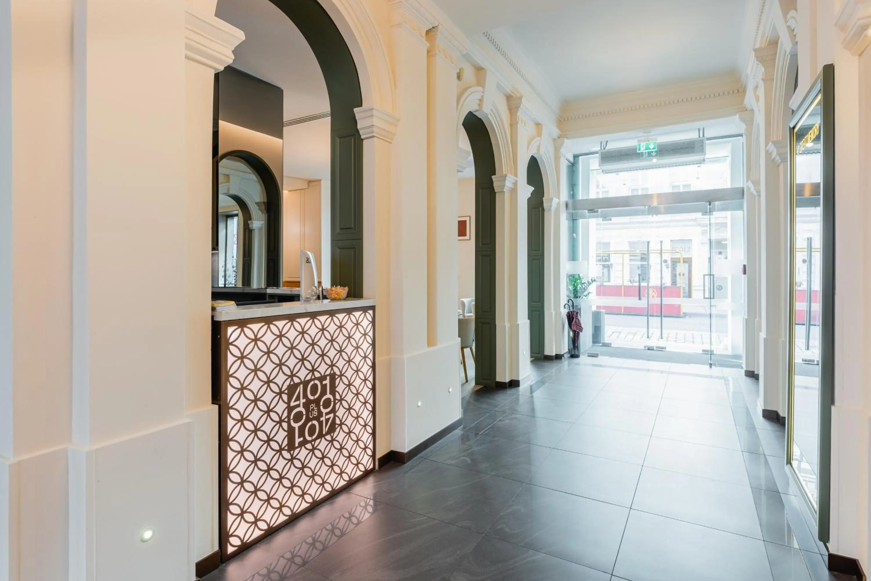 Lobby or reception in FortyPlusOne Hotel Vienna