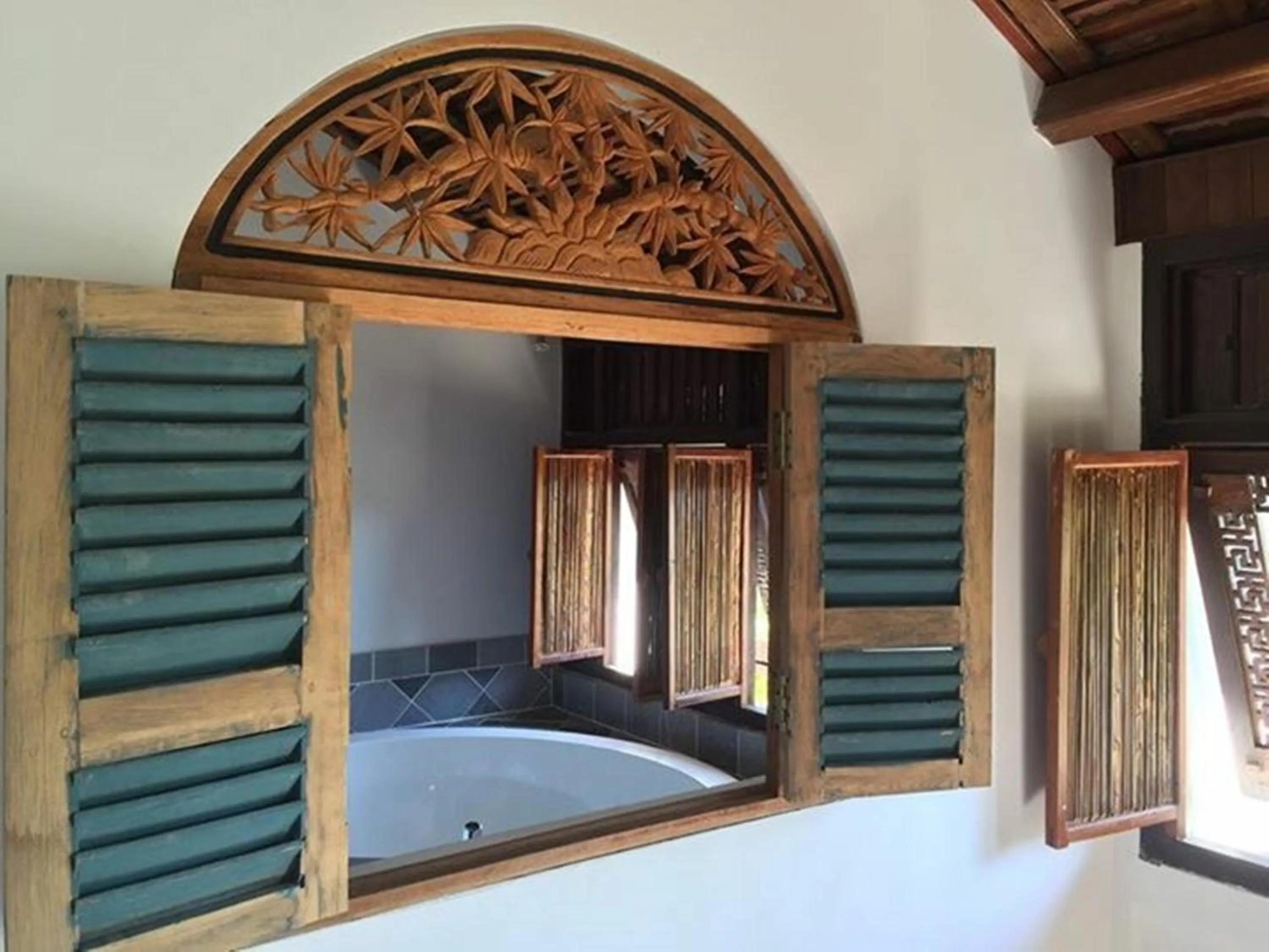 Bathroom, Bed in Villa Louise Hue Beach Boutique Hotel