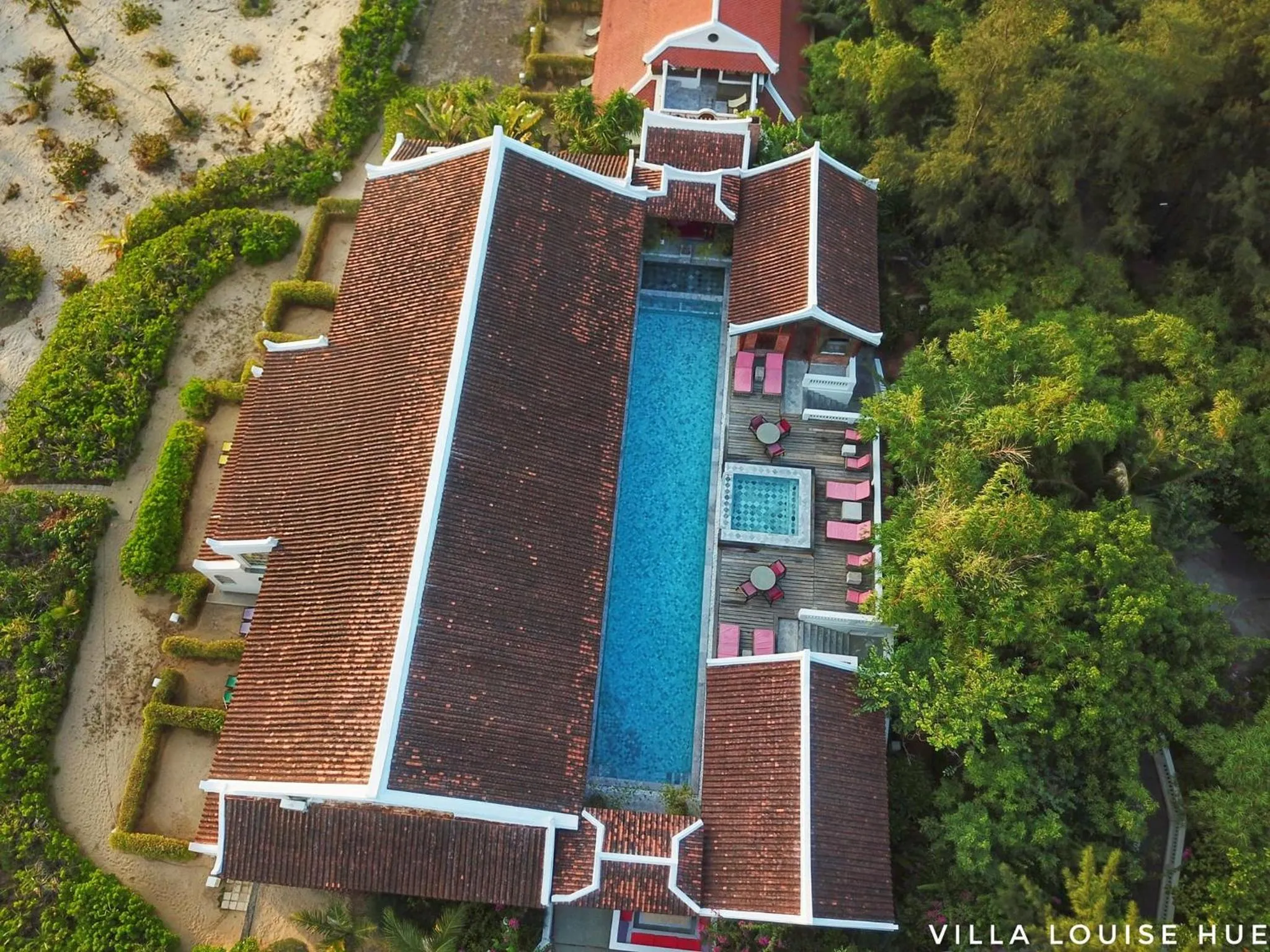 Swimming pool in Villa Louise Hue Beach Boutique Hotel