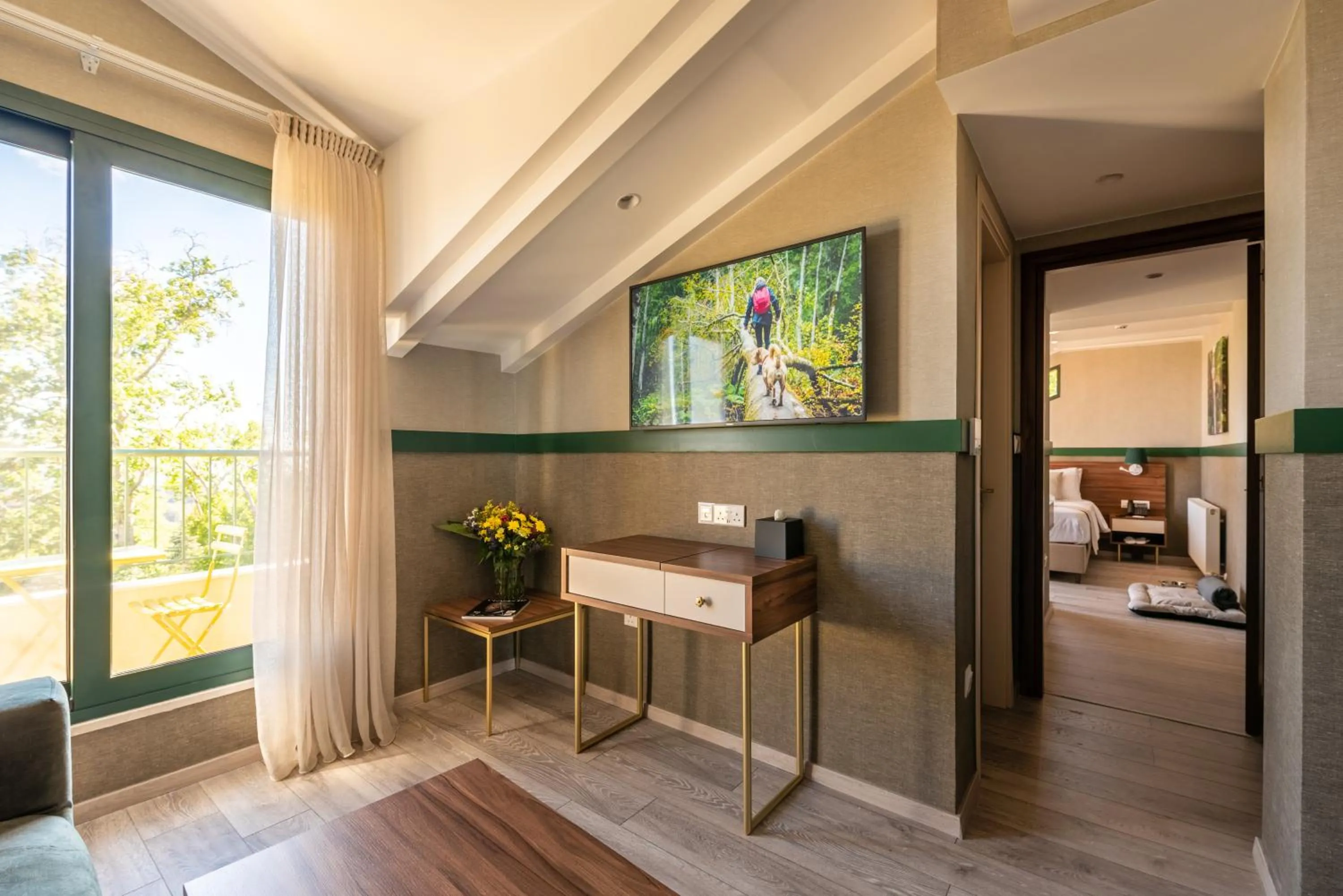 TV and multimedia in Petit Palais Platres Boutique Hotel