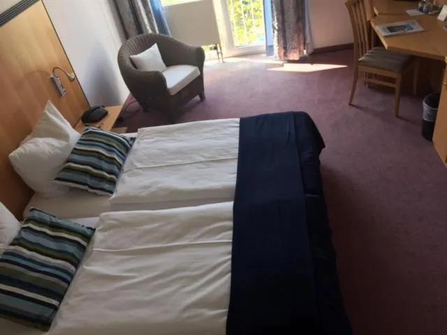 Bed in Hotel Torgauer Brauhof