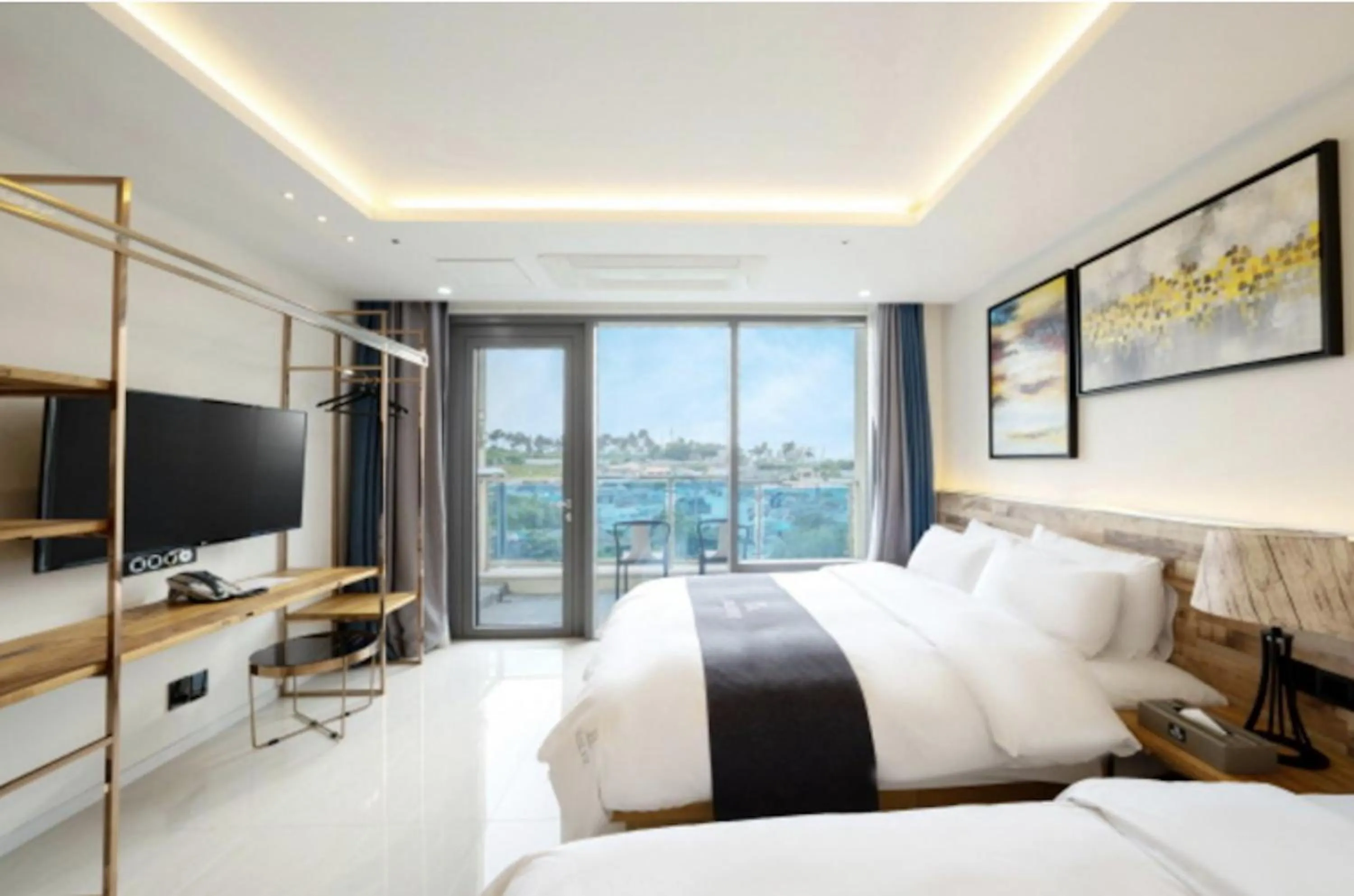 Bed in Blanc Hotel & Resort