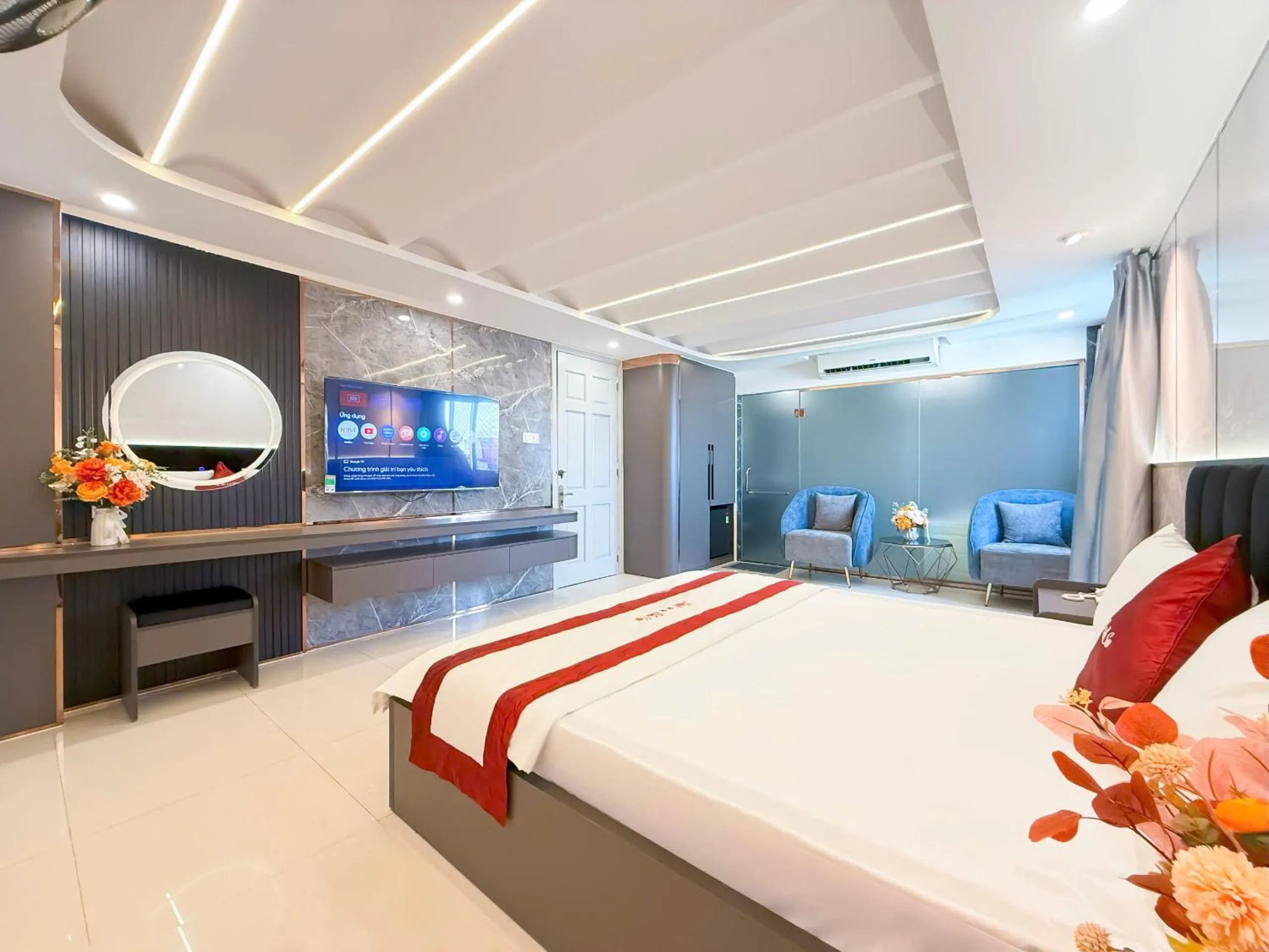 Bedroom, Bed in Bien Sao Hotel Duong Quang Ham