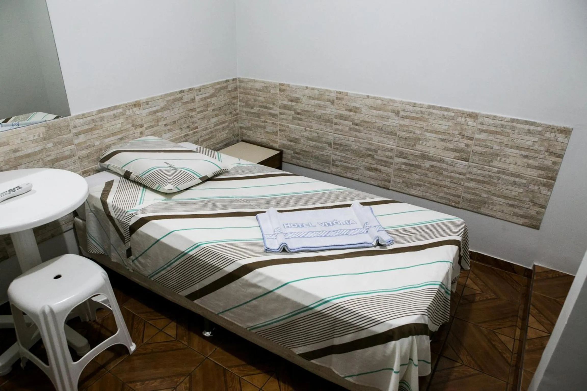 Bed in Hotel Vitória