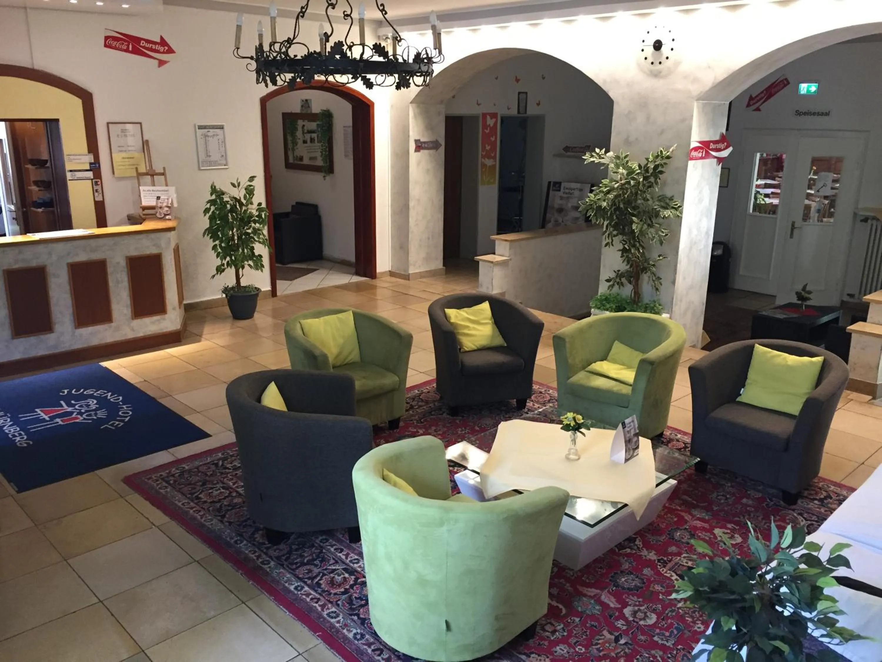 Lobby or reception in Jugend-Hotel Nürnberg