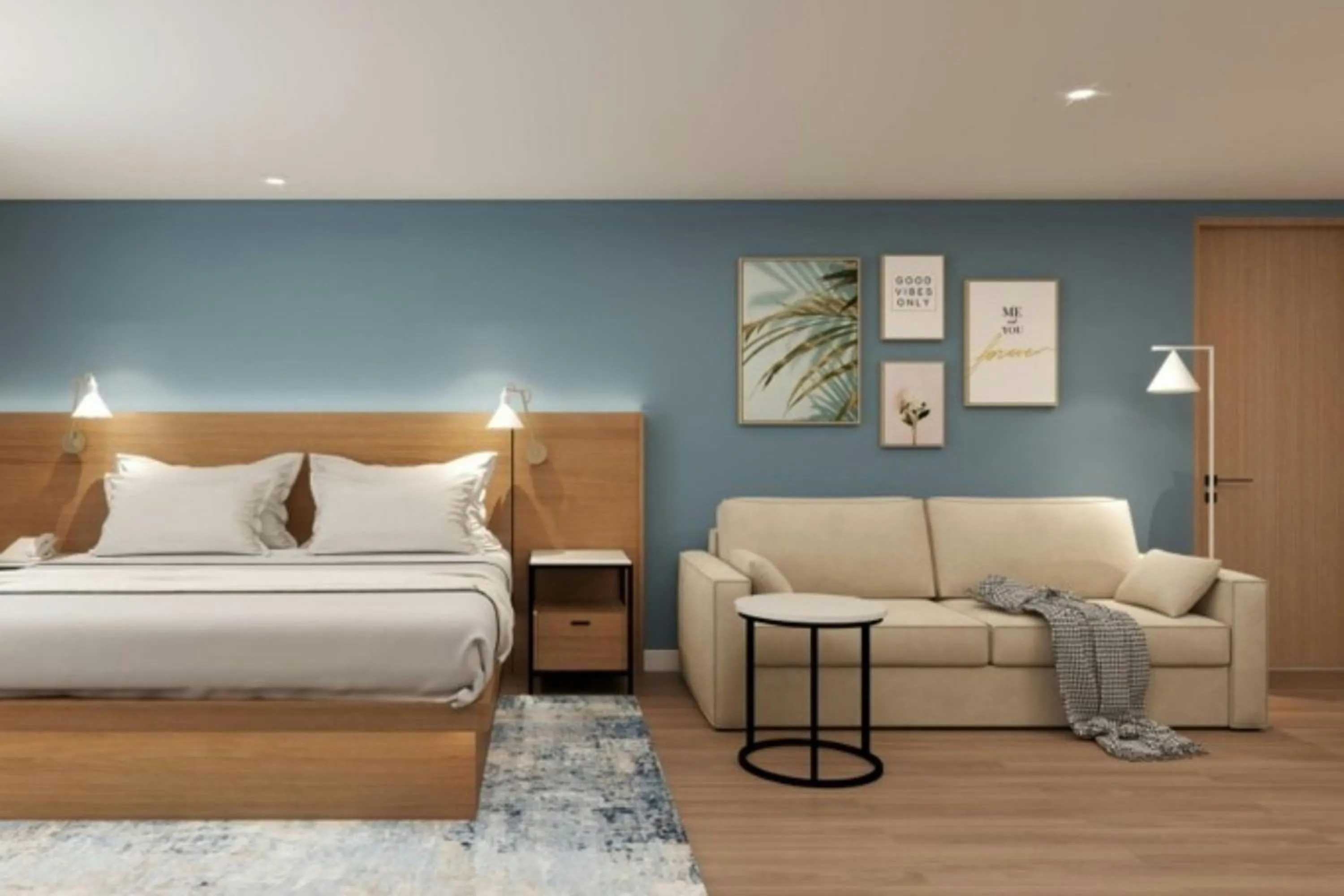 Photo of the whole room, Bed in Element Seattle Downtown