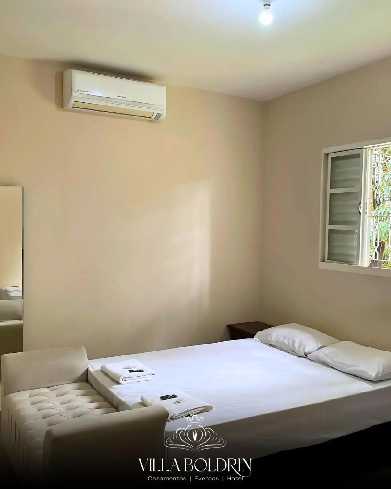 Bedroom, Bed in Villa Boldrin Hotel e Eventos By Easy Hotéis