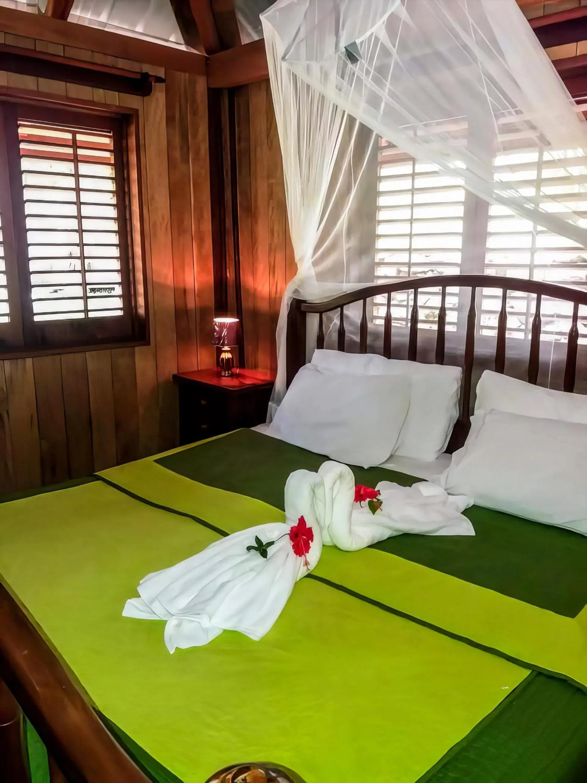 Bed in Sun Creek Lodge