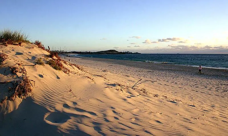 Beach in Fremantle Hostel