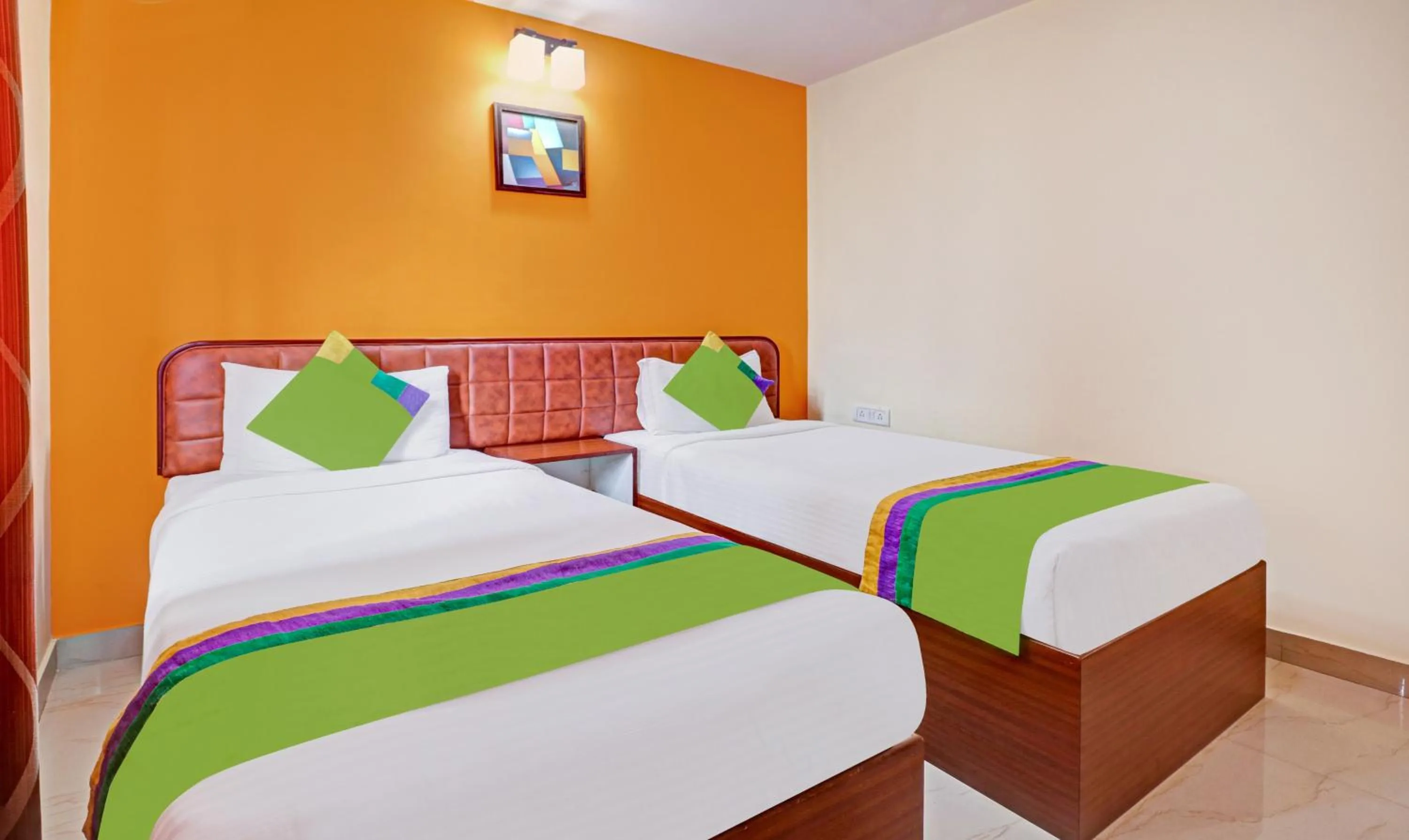 Bedroom, Bed in Treebo Akshaya Mayflower Vijaya Bank Layout