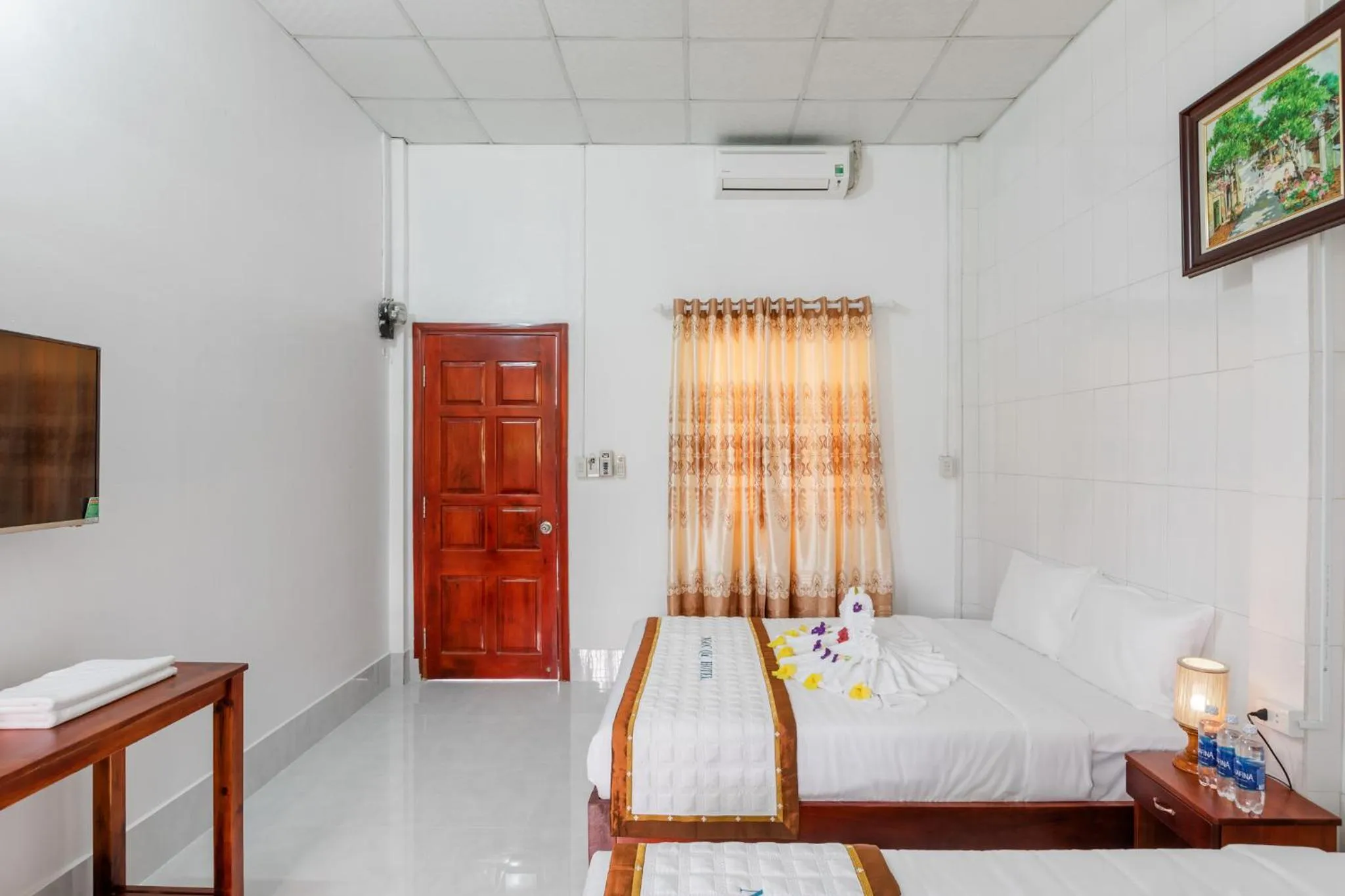 Bed in Ngoc Qui Bungalow