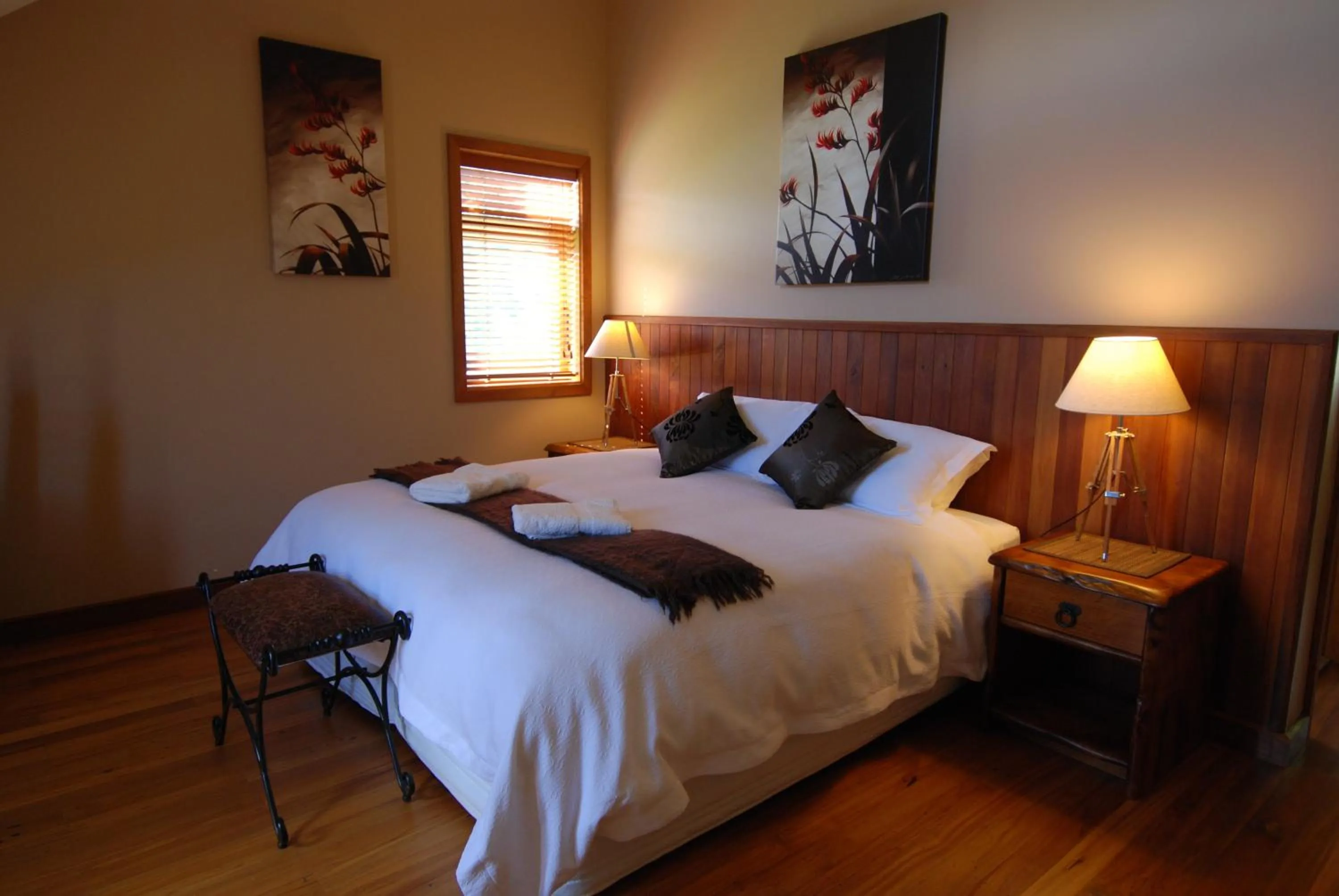 Bed in Stonefly Lodge