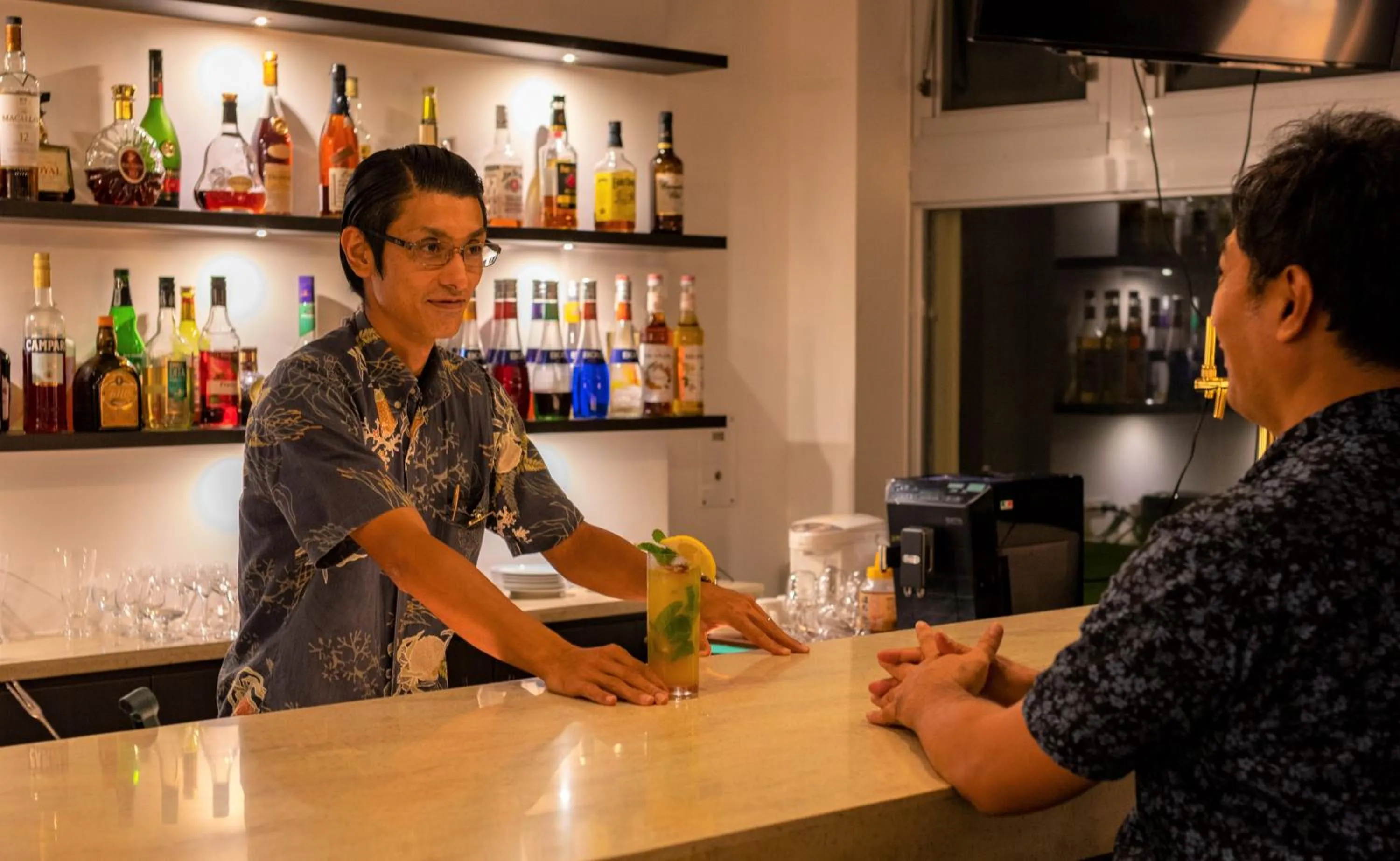 Lounge or bar in EN RESORT Kumejima EEF Beach Hotel