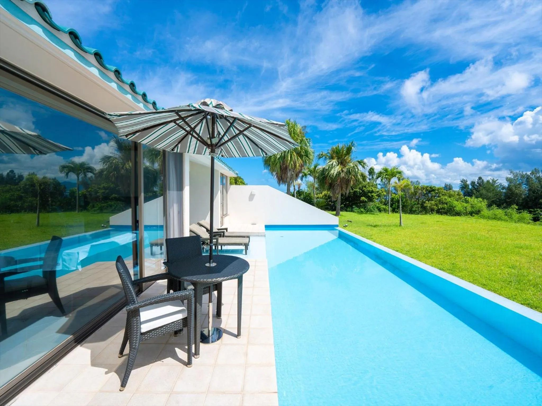 Pool view in Oriental Hills Okinawa