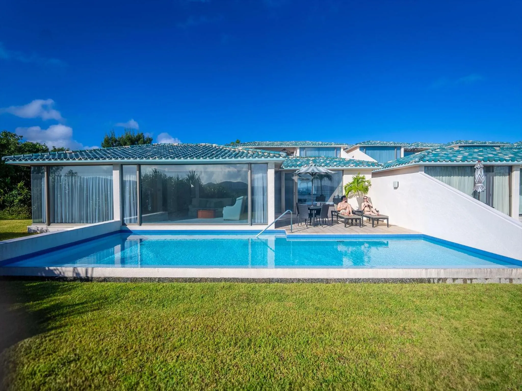 Pool view in Oriental Hills Okinawa