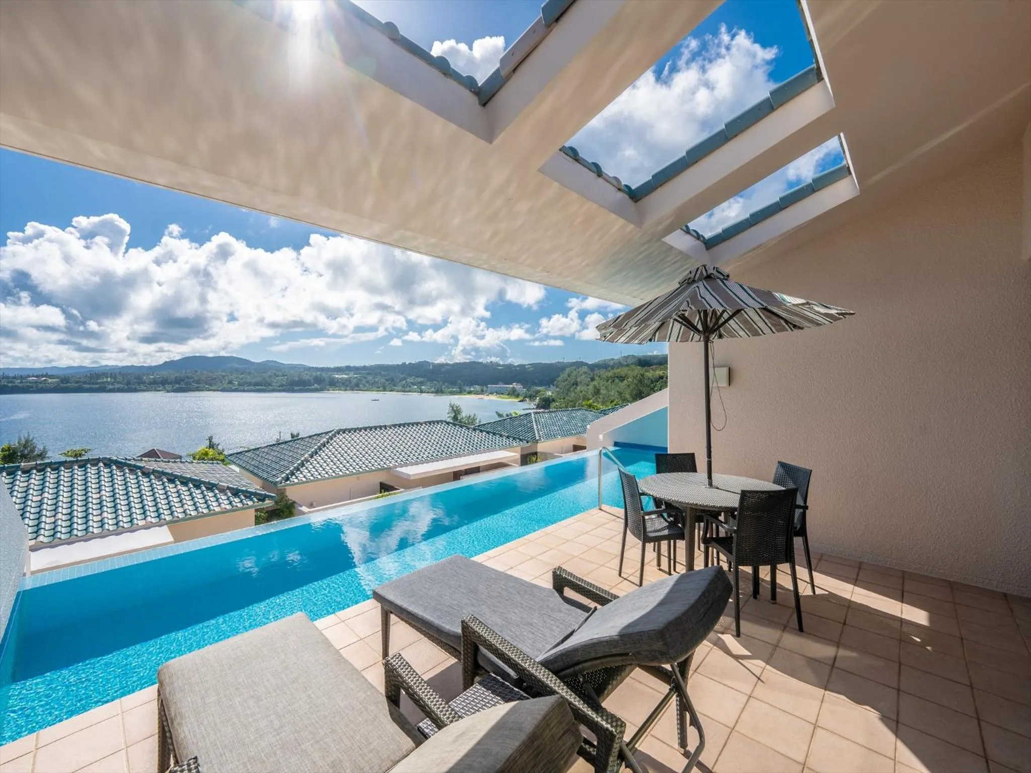 Pool view in Oriental Hills Okinawa