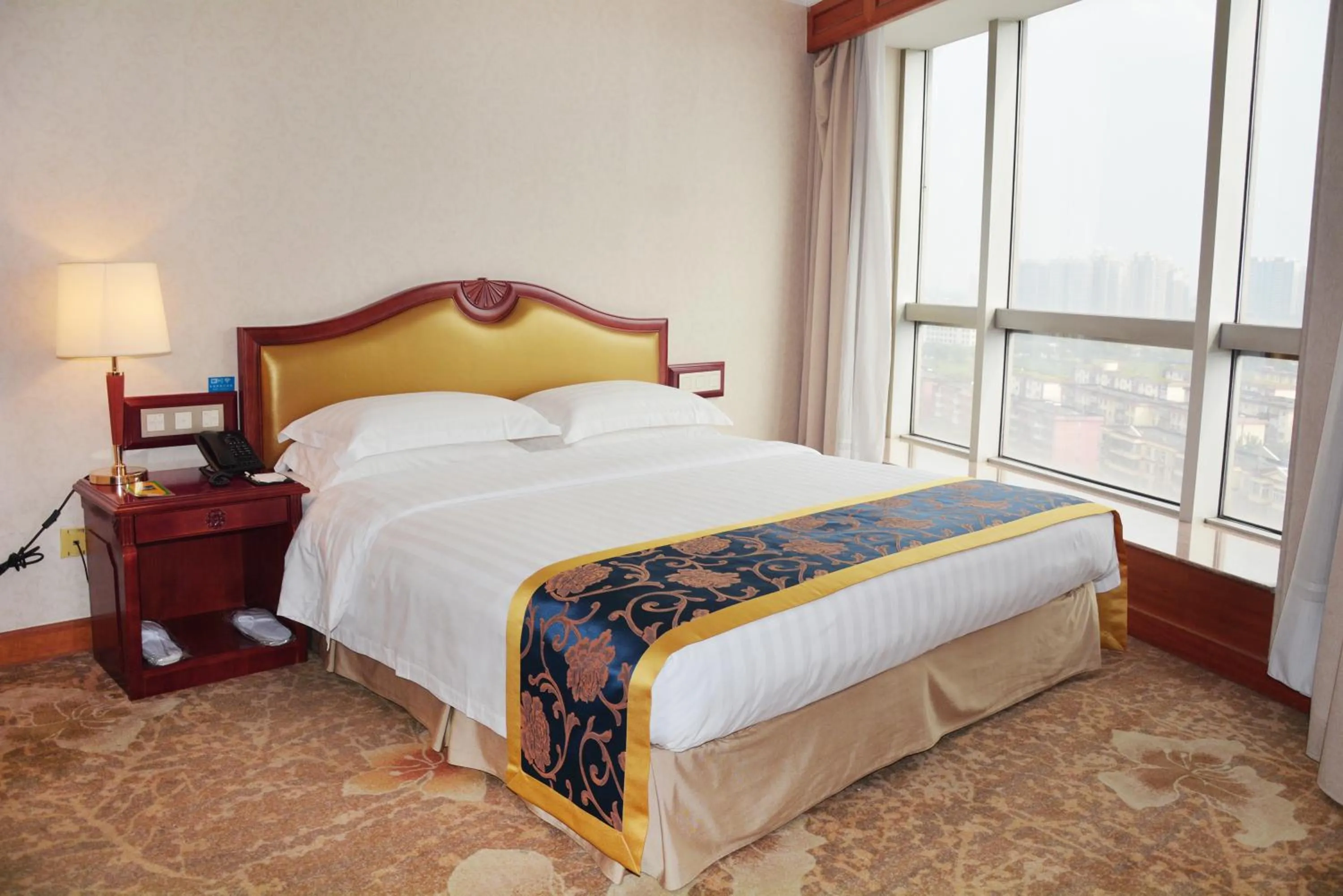 Bed in Beijing Asia Pacific Garden Hotel