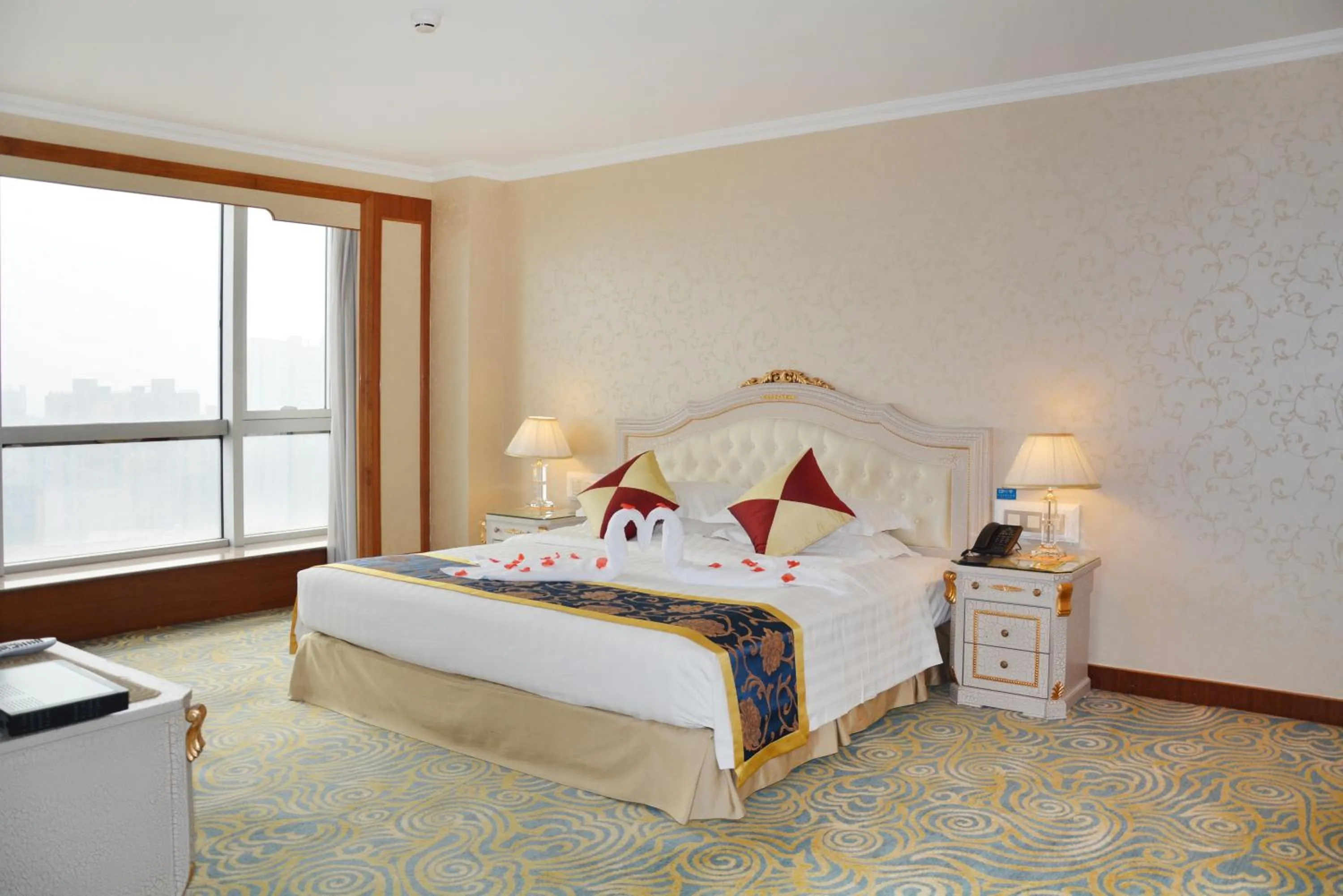 Bed in Beijing Asia Pacific Garden Hotel