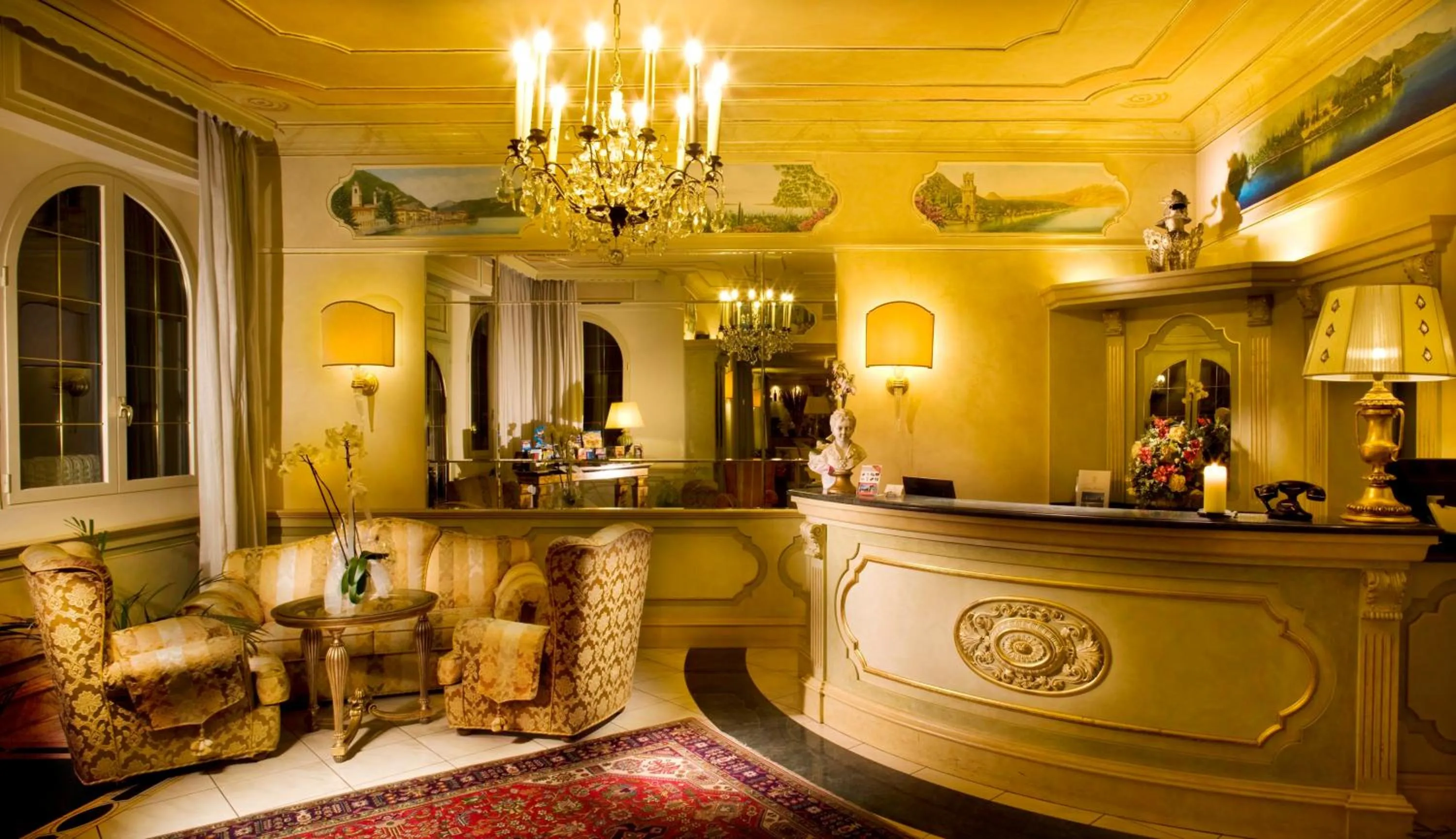 Lobby or reception in Park Hotel Ville Montefiori