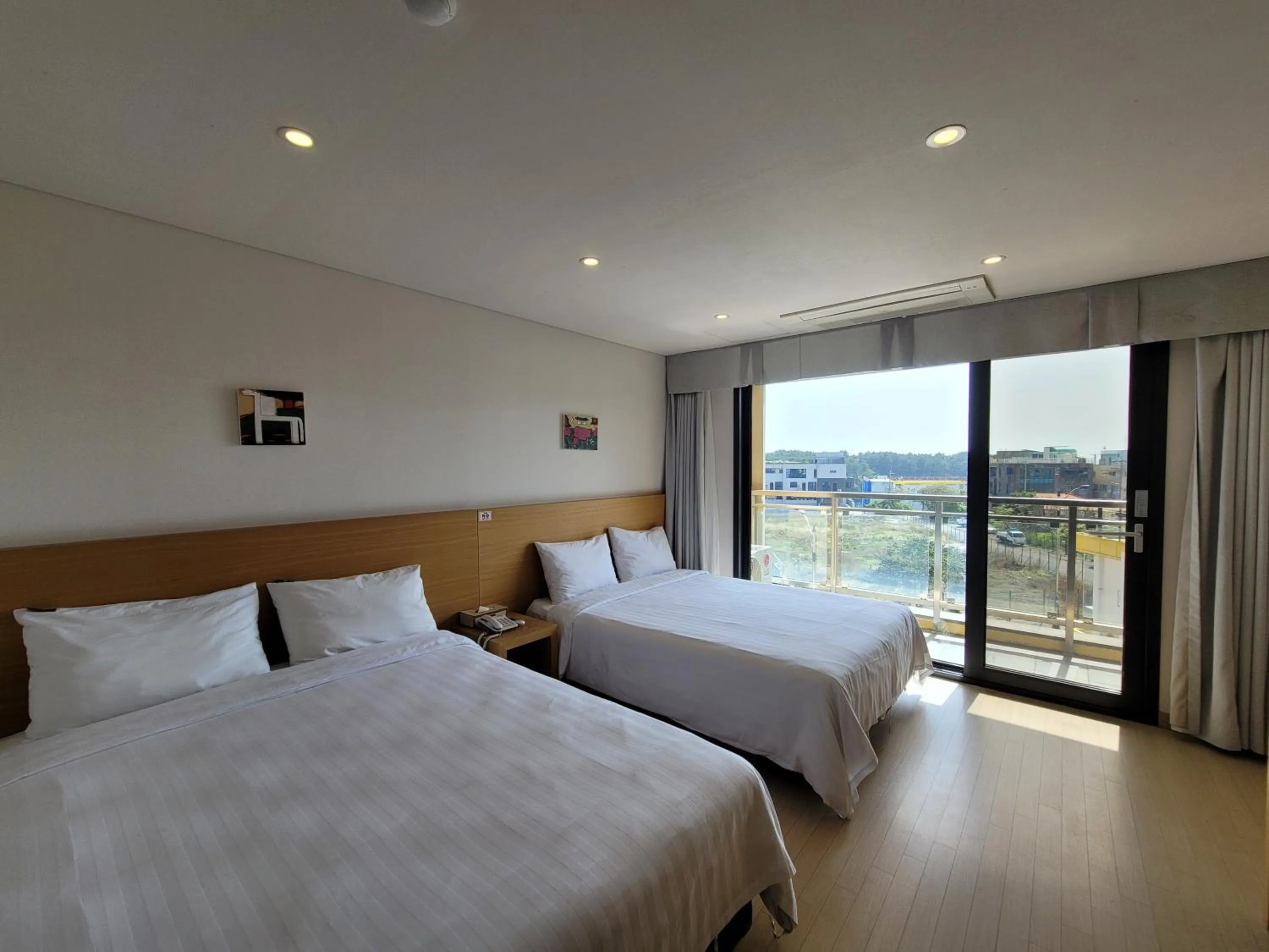 Bed in BK Hotel Jeju