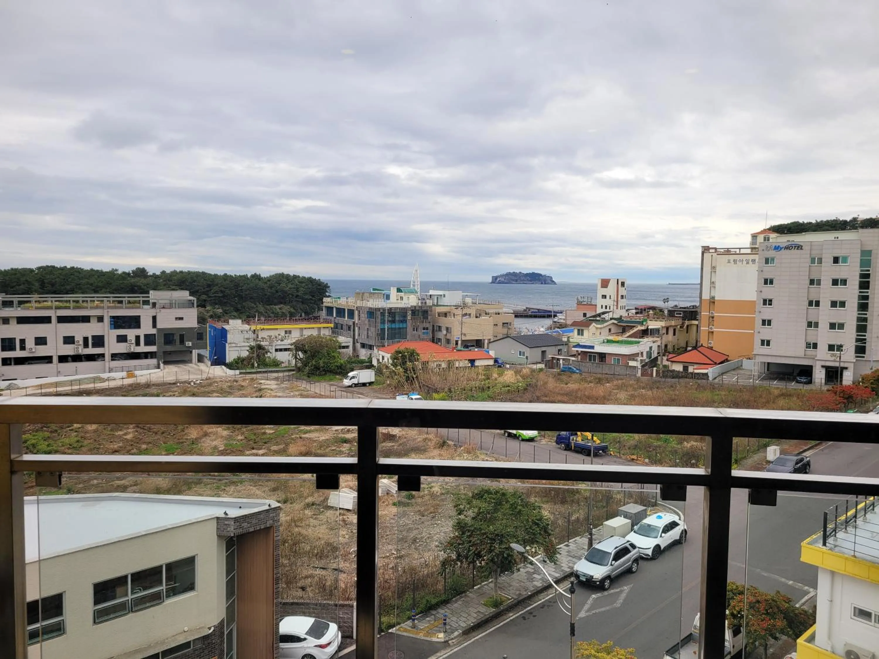 Balcony/Terrace in BK Hotel Jeju