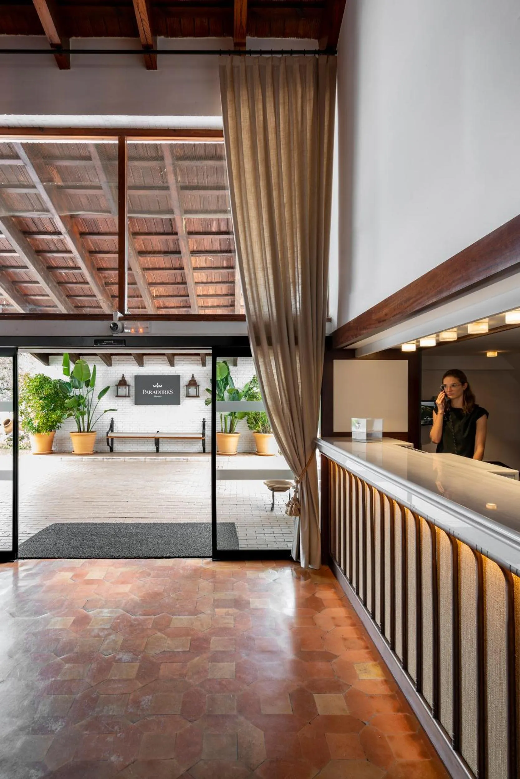 Lobby or reception in Parador de Mazagón