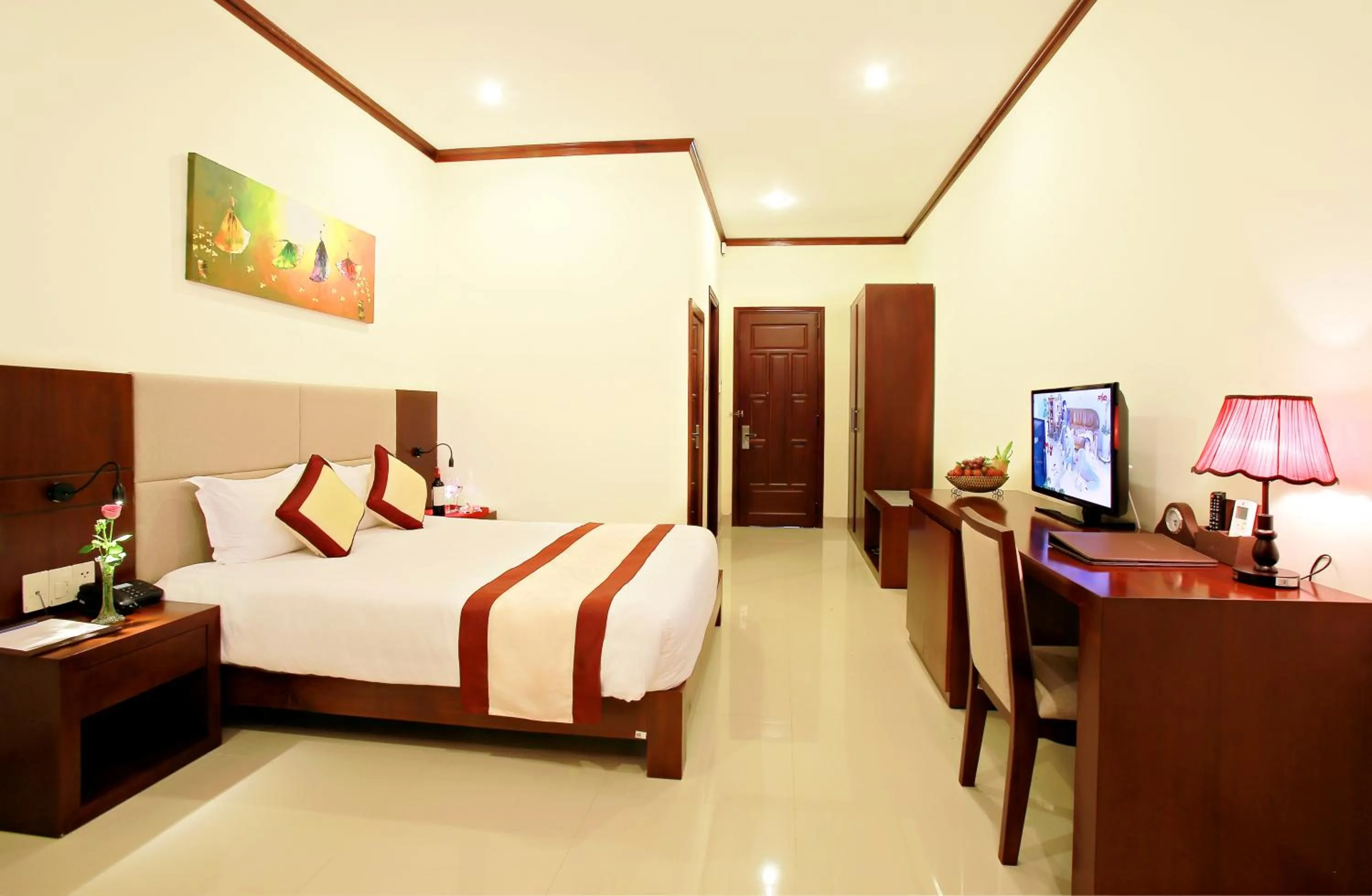 Bedroom, Bed in Ban Thach Riverside Hotel & Resort