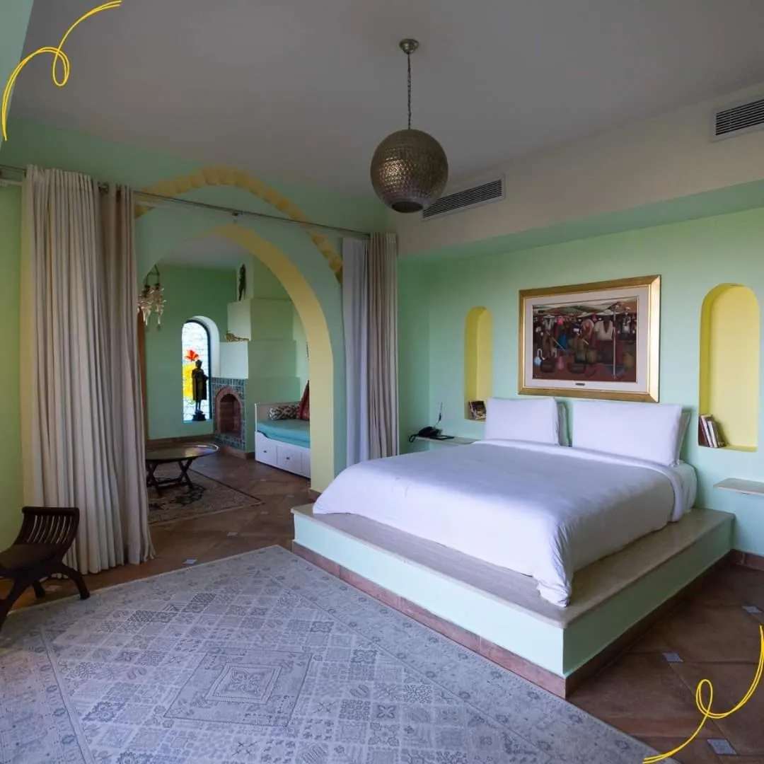 Bed in Lazib Inn Resort & Spa